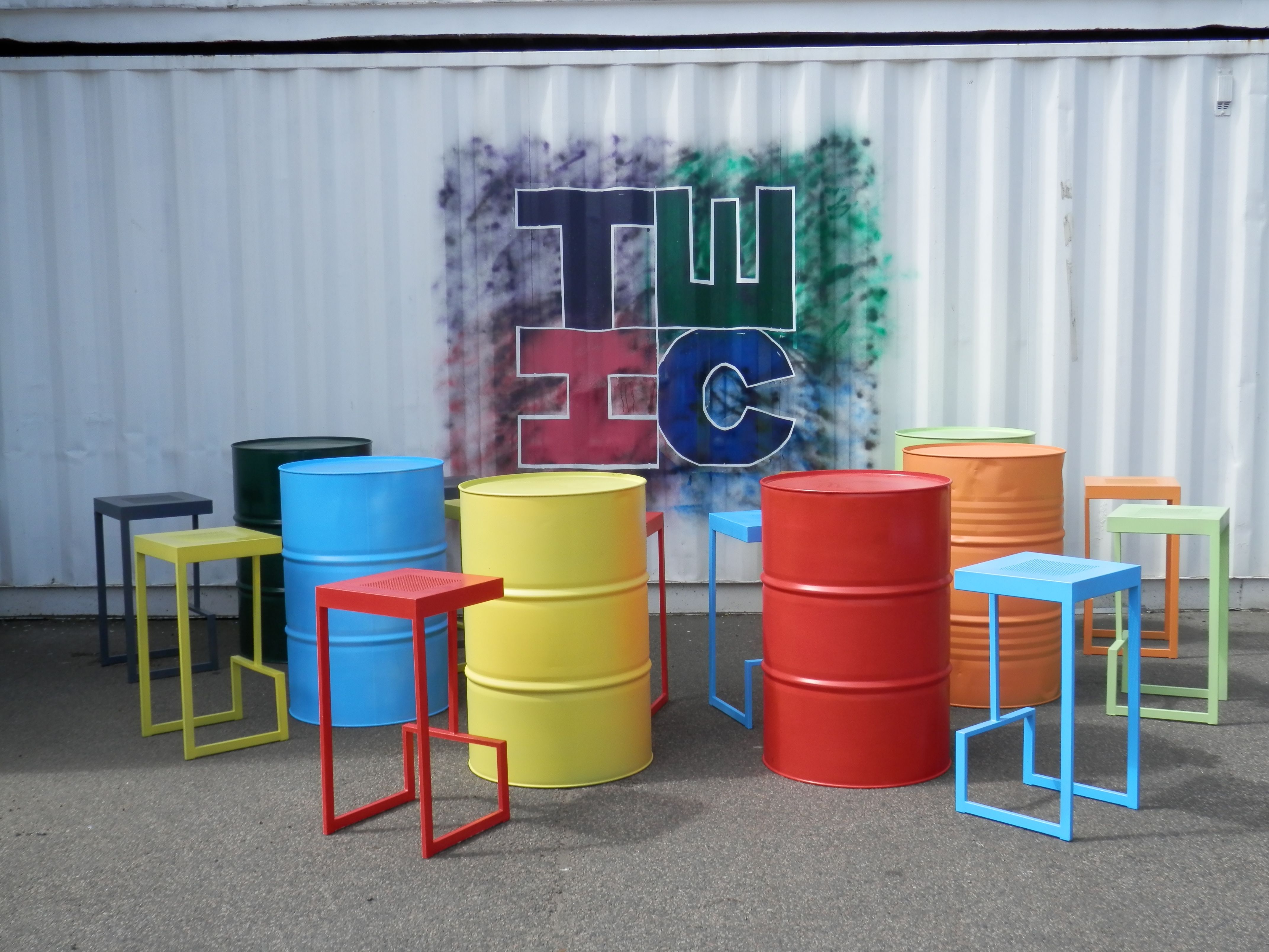 Oil drum tables and chairs. | #Phòng bbao 2609 | Pinterest | Drum ...