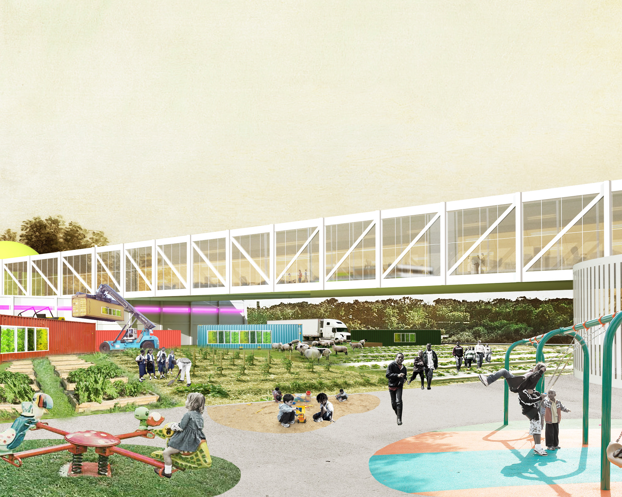 Gallery of OMA Designs Food Port for West Louisville - 4