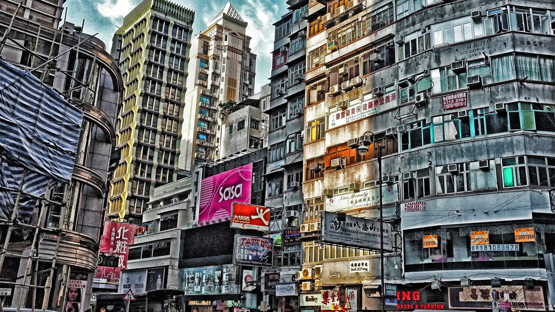 Urban scene in hong kong hdr wallpaper | AllWallpaper.in #11218 | PC ...
