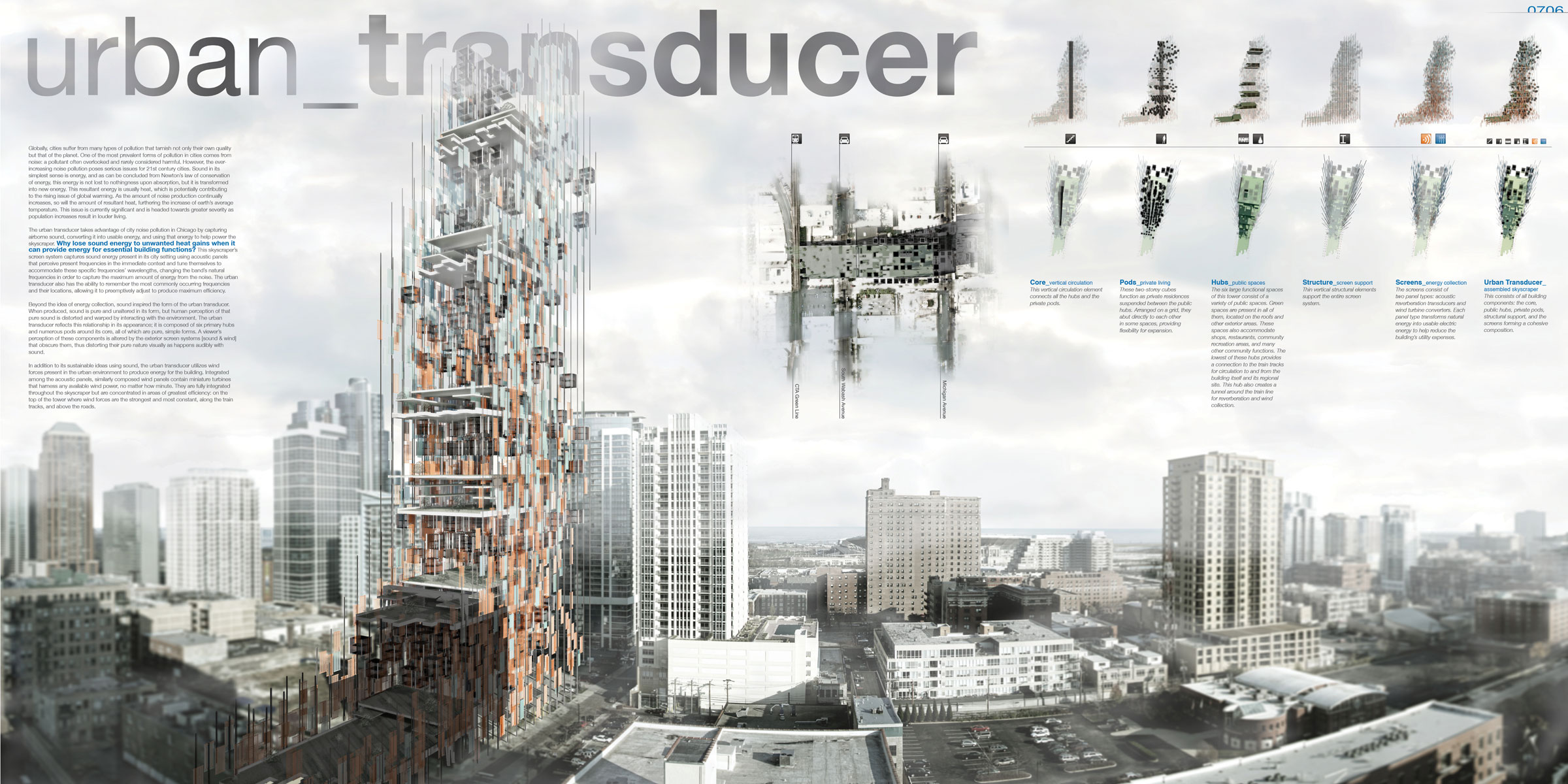 The Urban Transducer Skyscraper Produces Energy from Noise Pollution ...