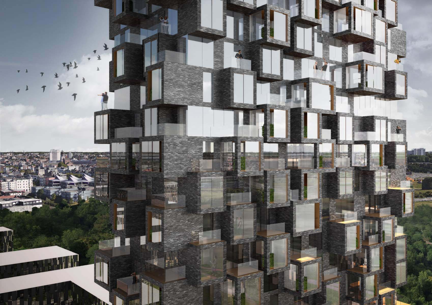 World Of Decor Magazine | Urban tower for Antwerp different touch ...