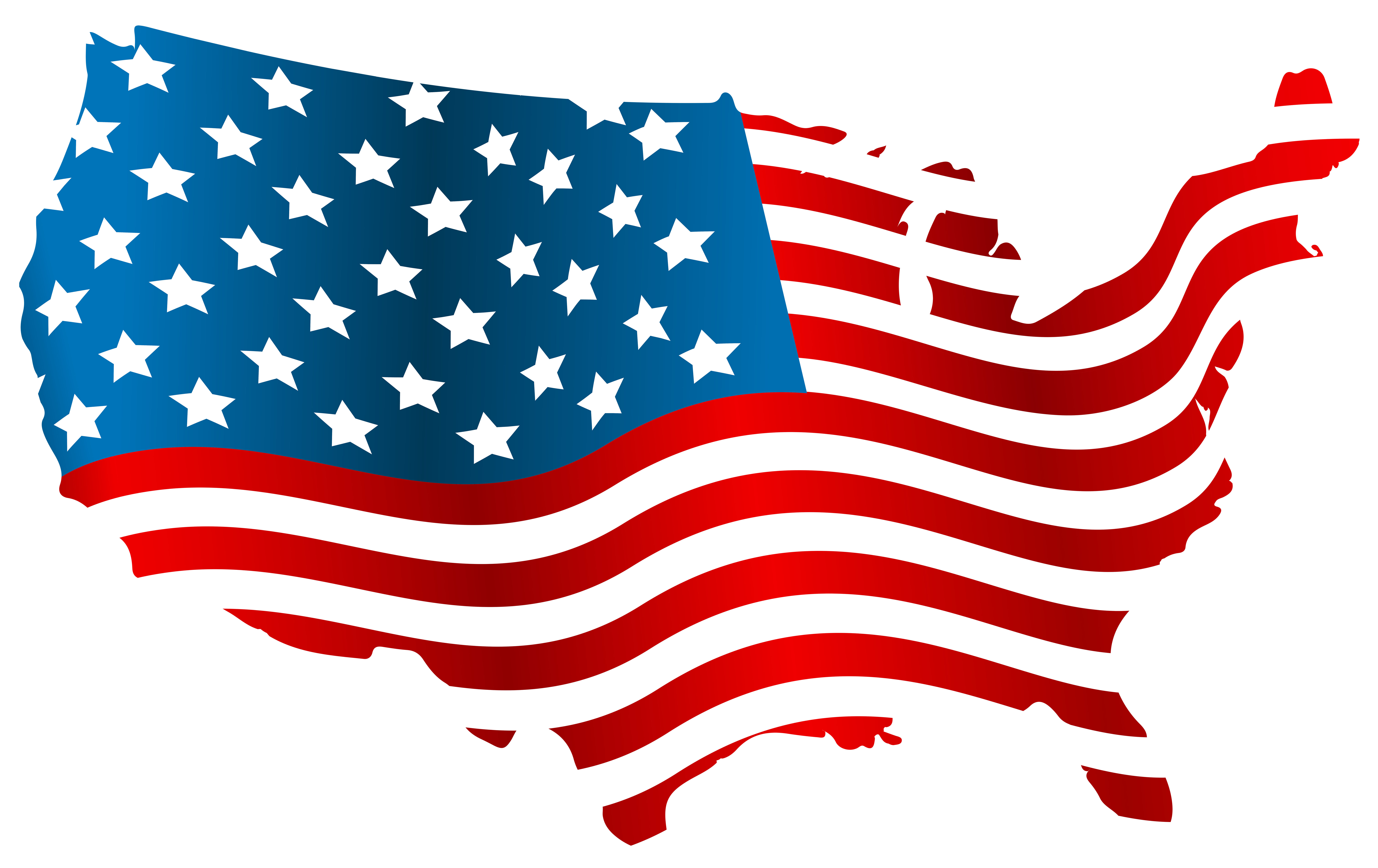 USA Flag Map PNG Clip Art Image | Gallery Yopriceville - High ...