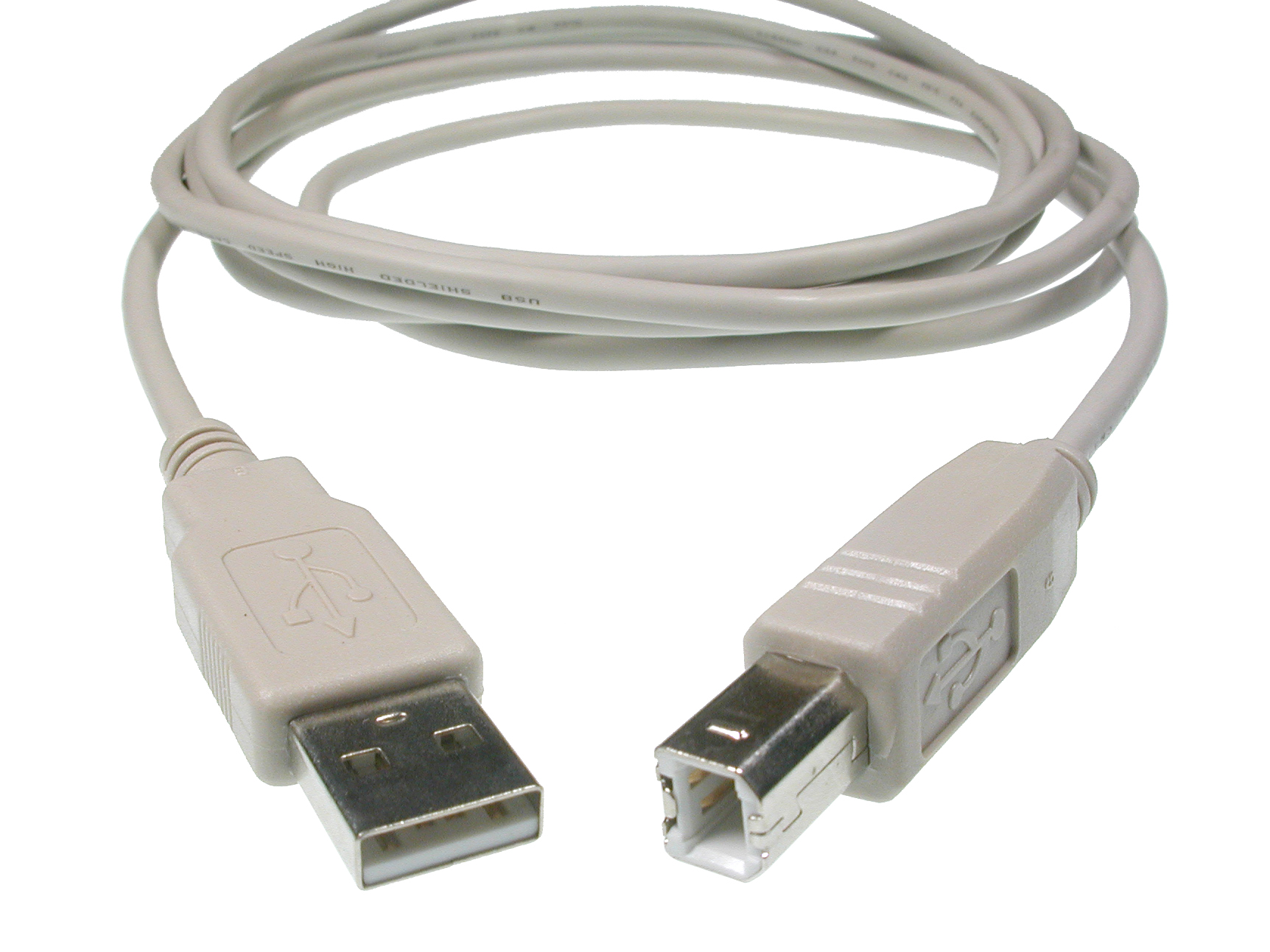 A to B USB Cable, 6 ft :: Solarbotics