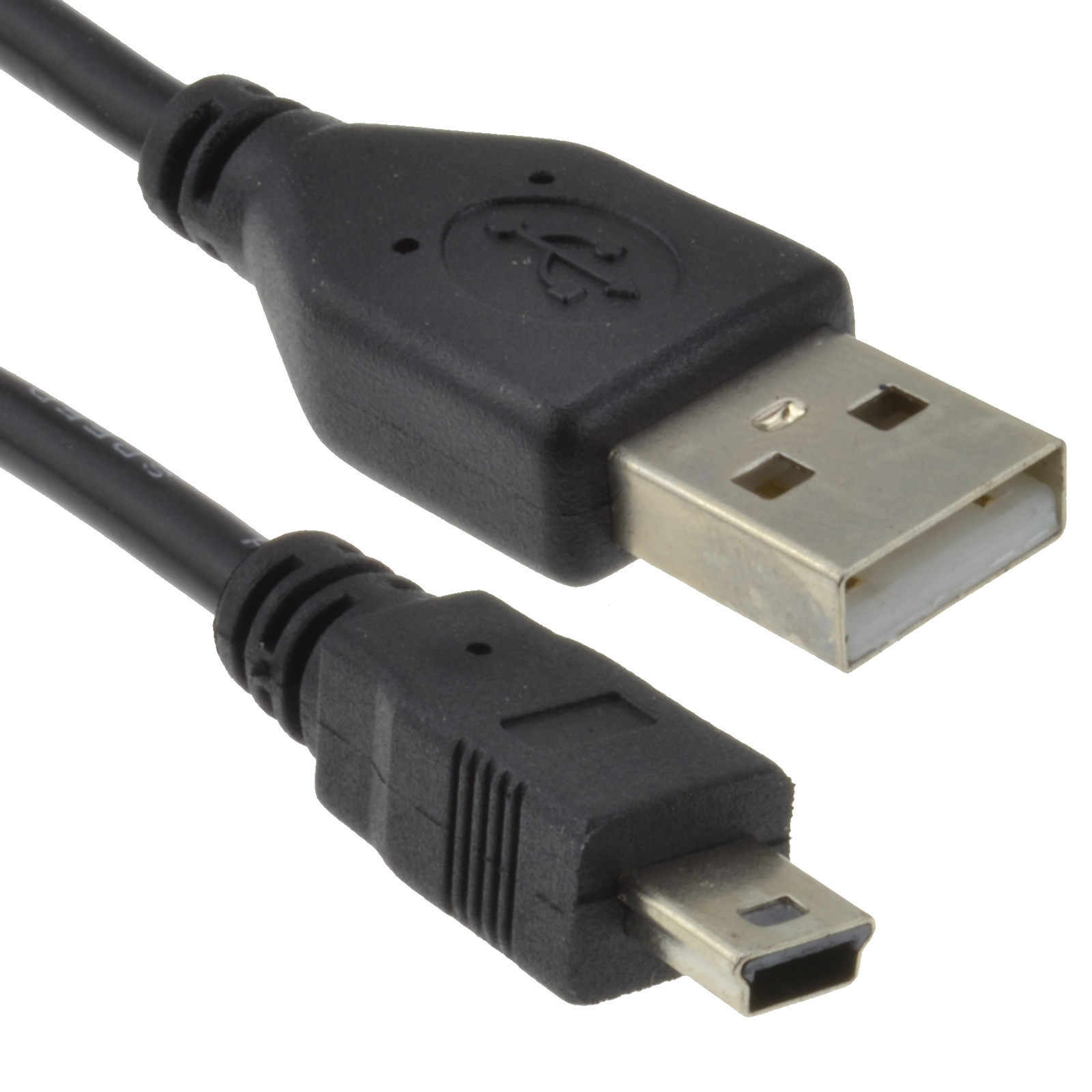USB 2.0 Hi-Speed A to mini-B 5 pin Cable Power & Data Lead 0.15m ...