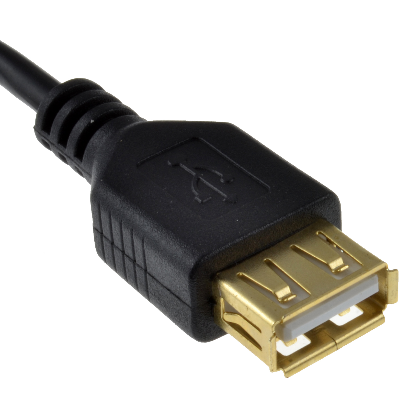 GOLD USB High Speed 24AWG Cable EXTENSION Lead A Plug to Socket 2m ...