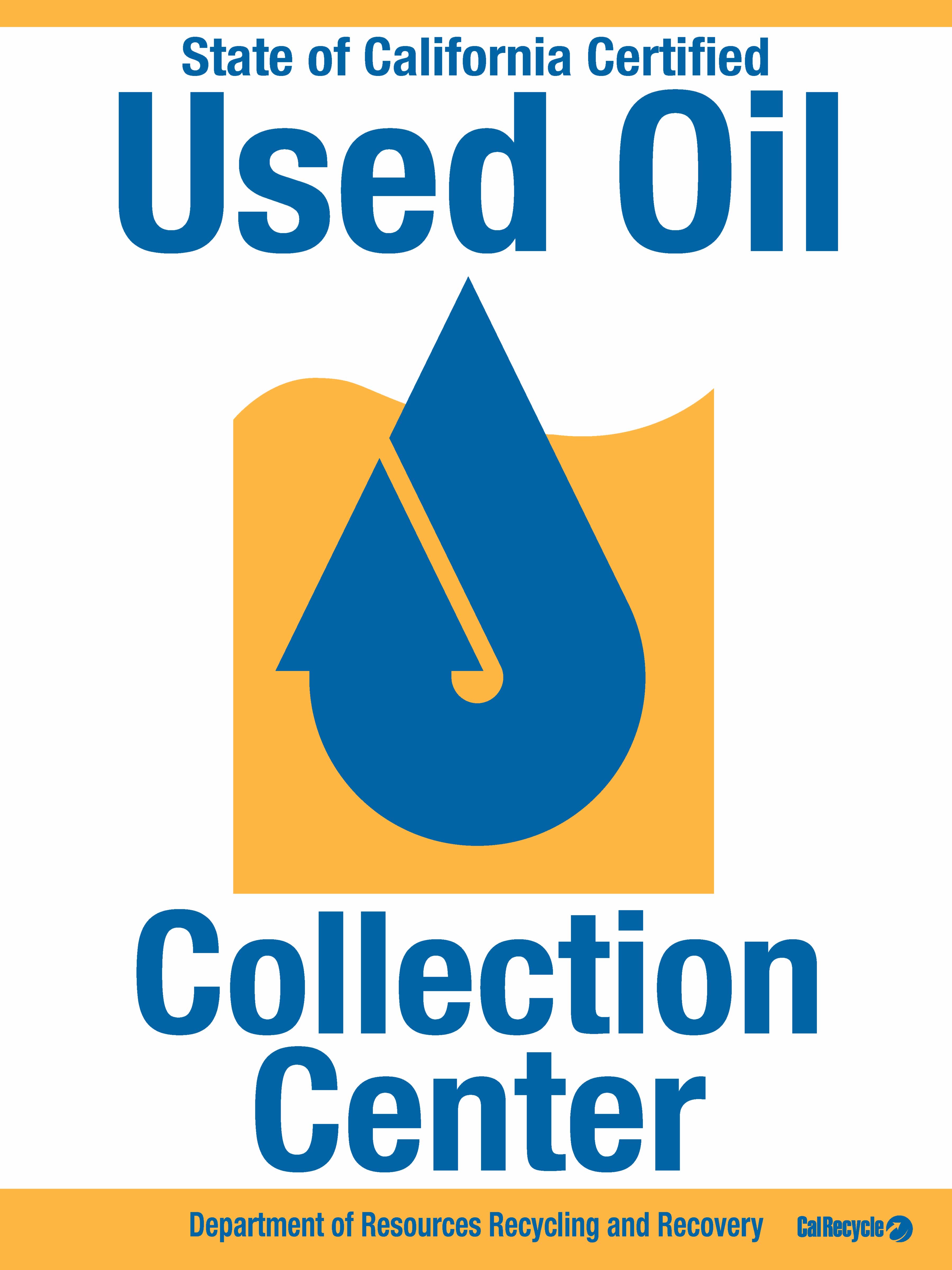 Used Oil Collection Center Sign Request Form