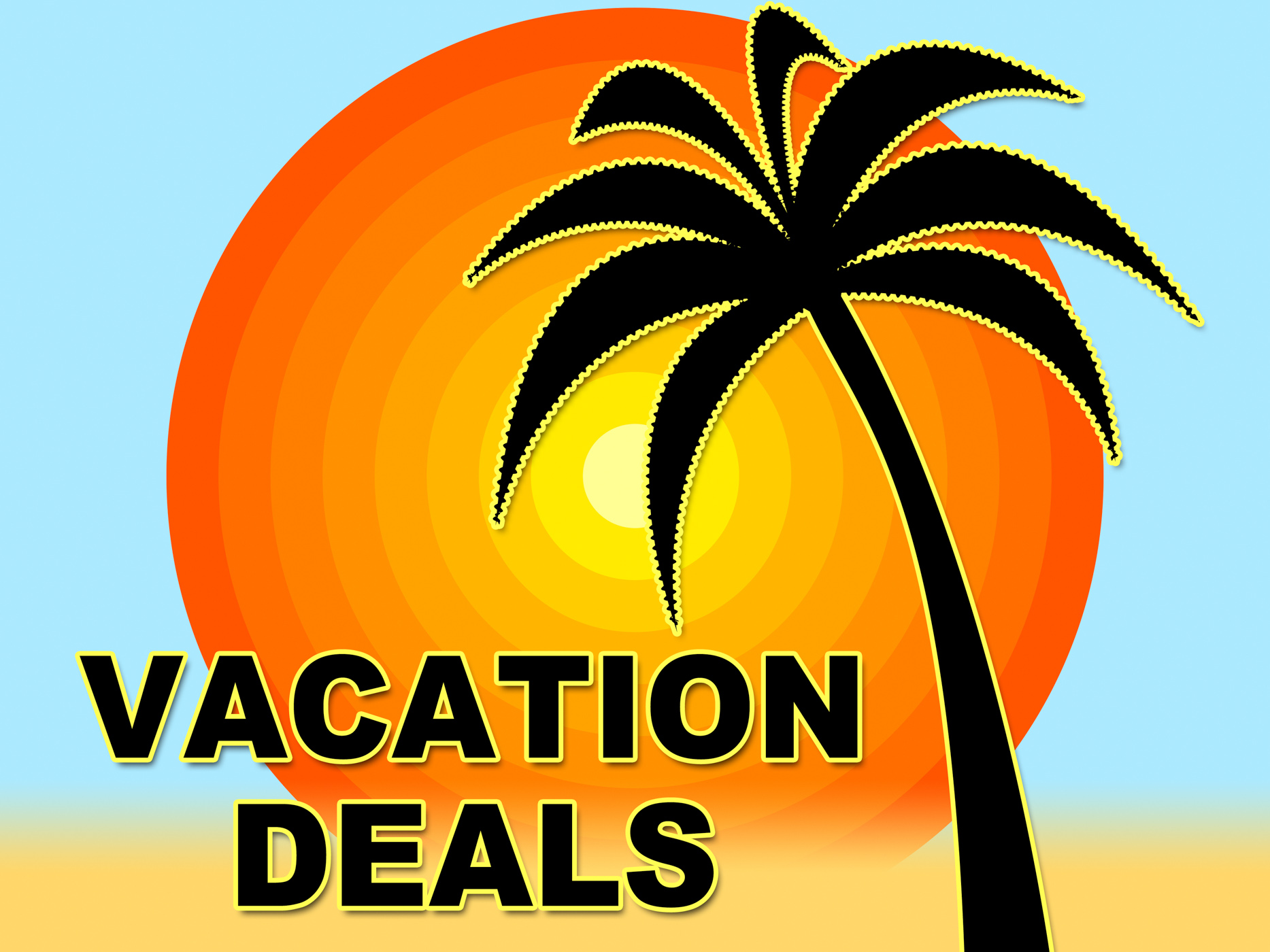 Vacation deals shows getaway discount and sale photo