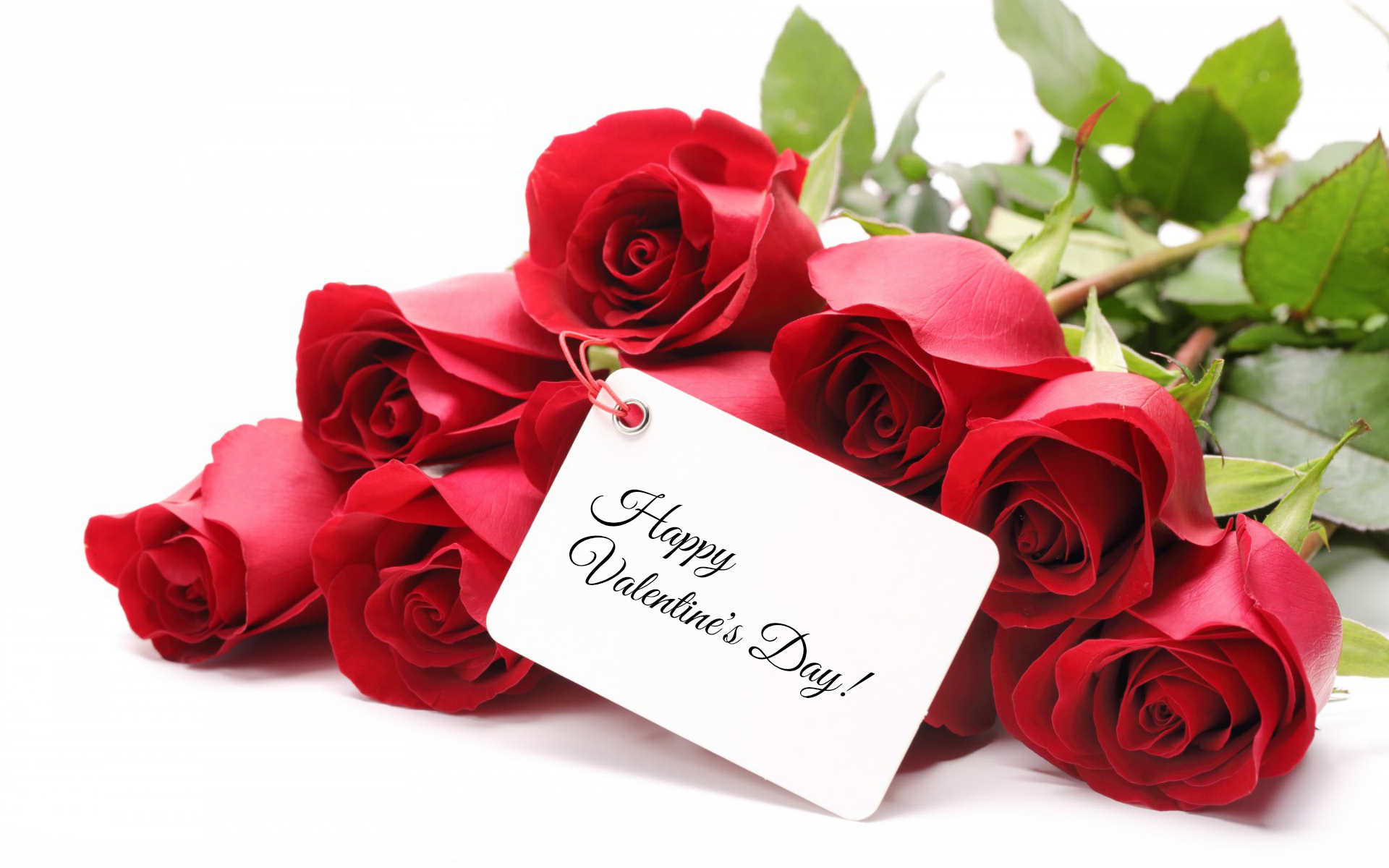 Happy Valentine's Day, Red Roses widescreen wallpaper | Wide ...
