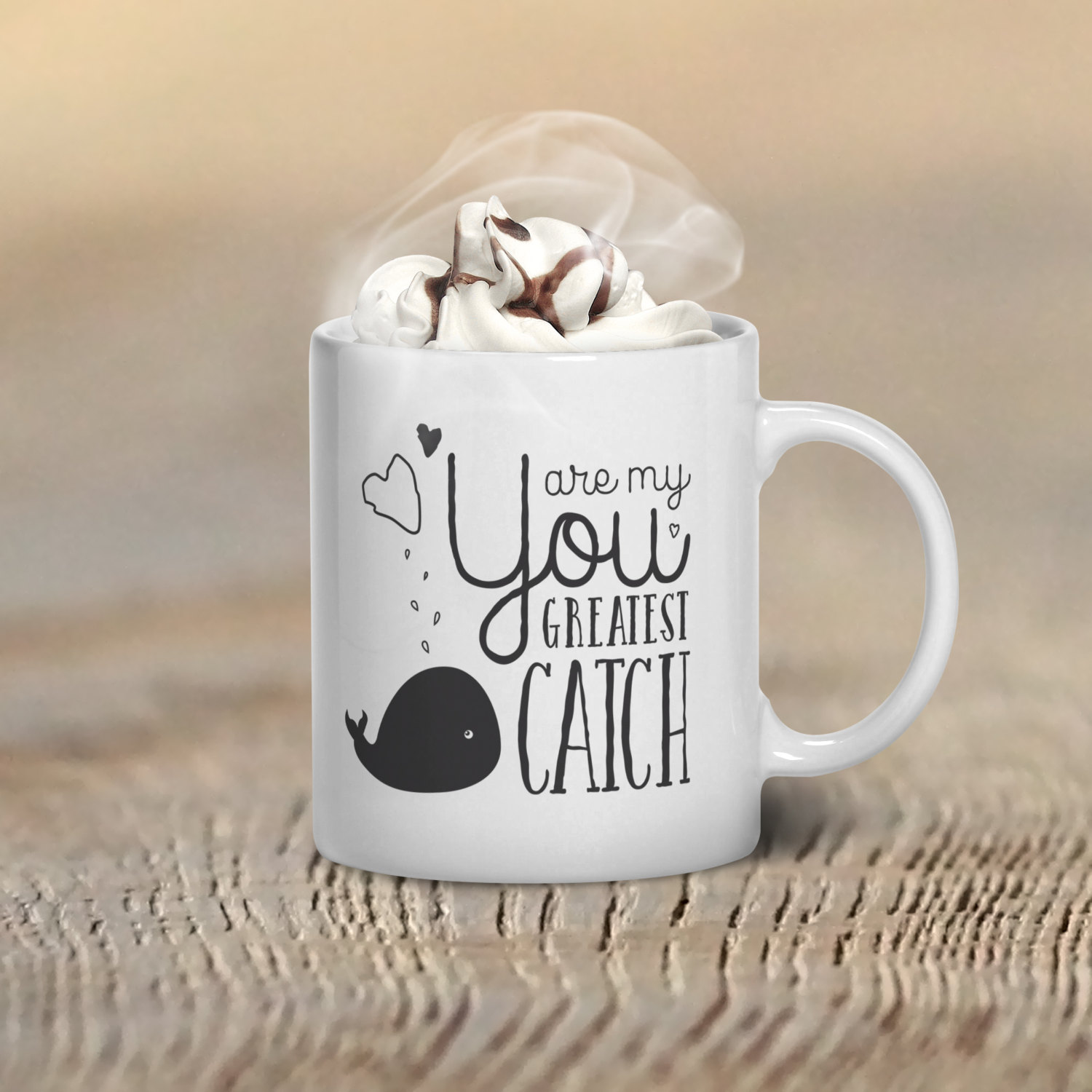 Valentines Day Mug Whale Coffee Mug Cute Coffee Mug Quote