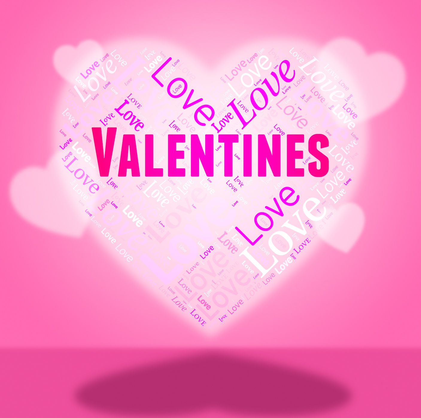 Valentines heart indicates celebration lover and hearts photo