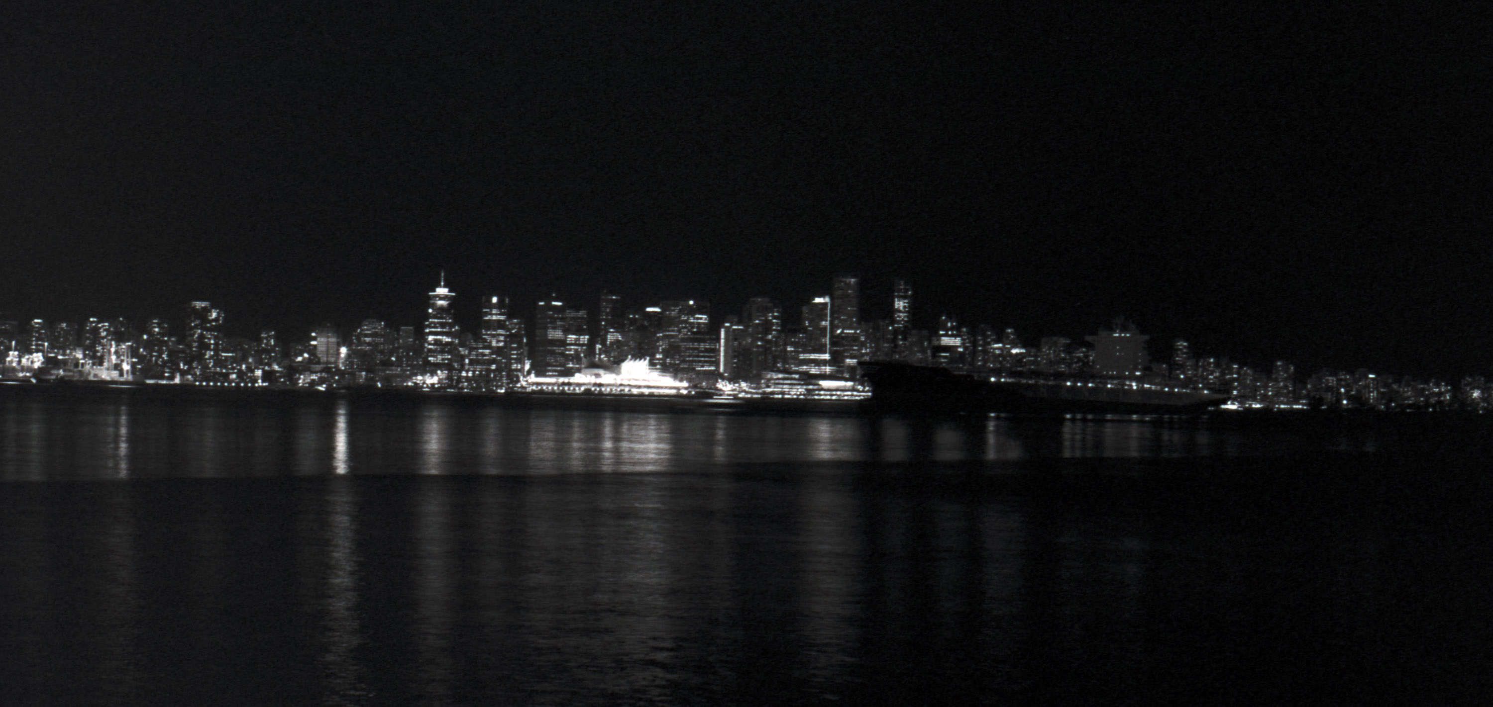 Vancouver downtown skyline 2, night photo