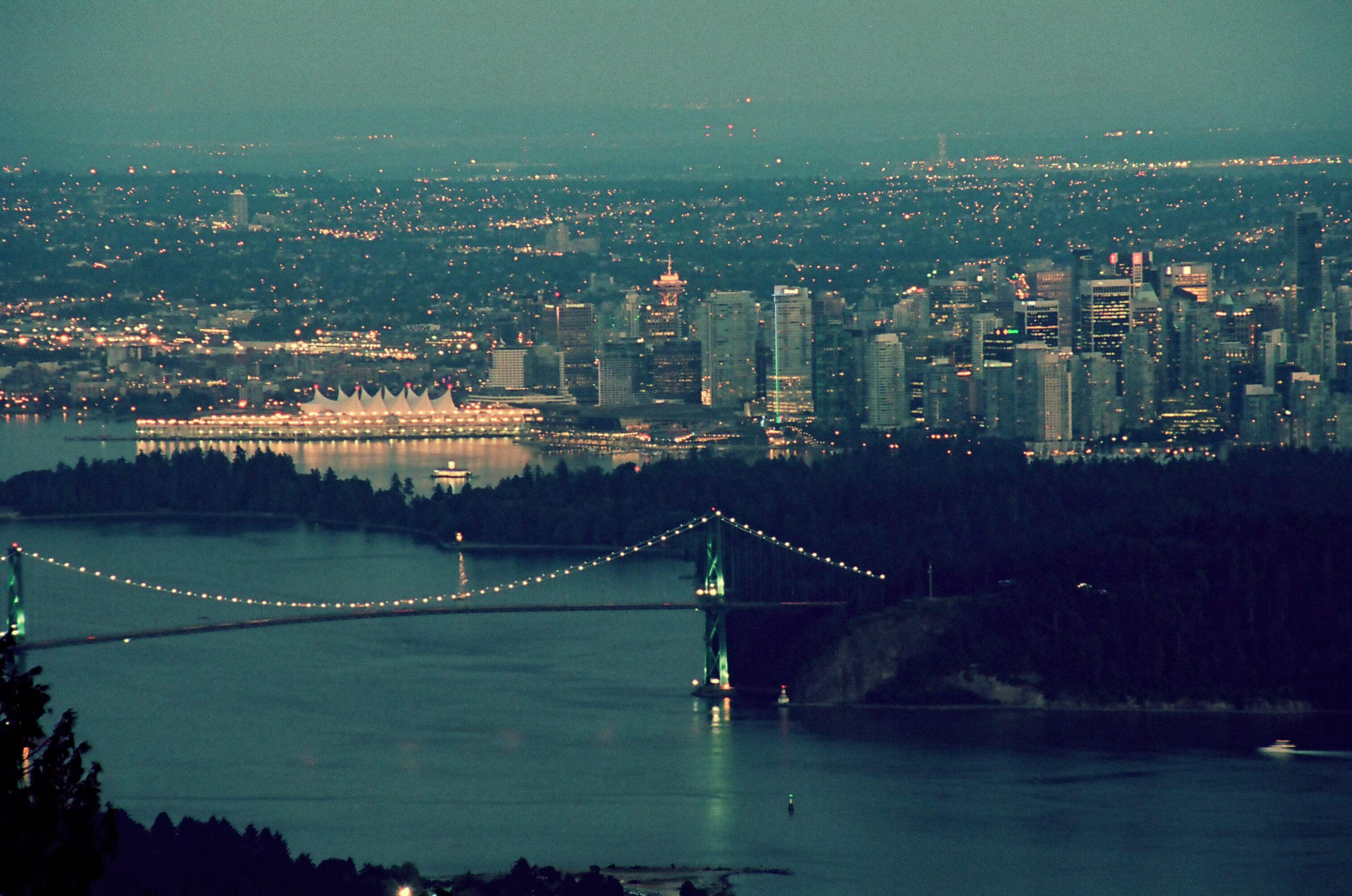 Vancouver skyline closeup photo