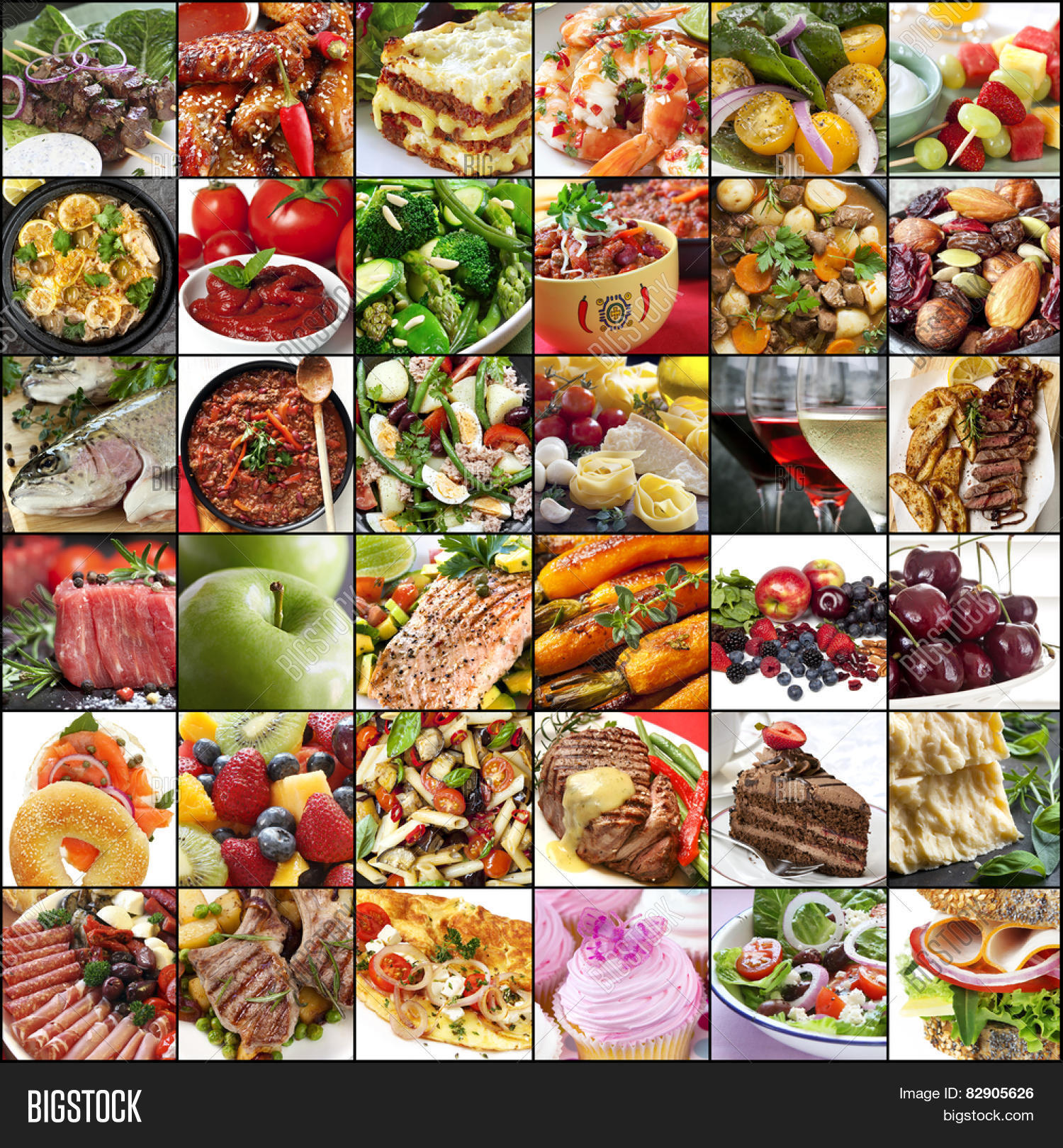 Big Collage Food Images. Variety Image & Photo | Bigstock