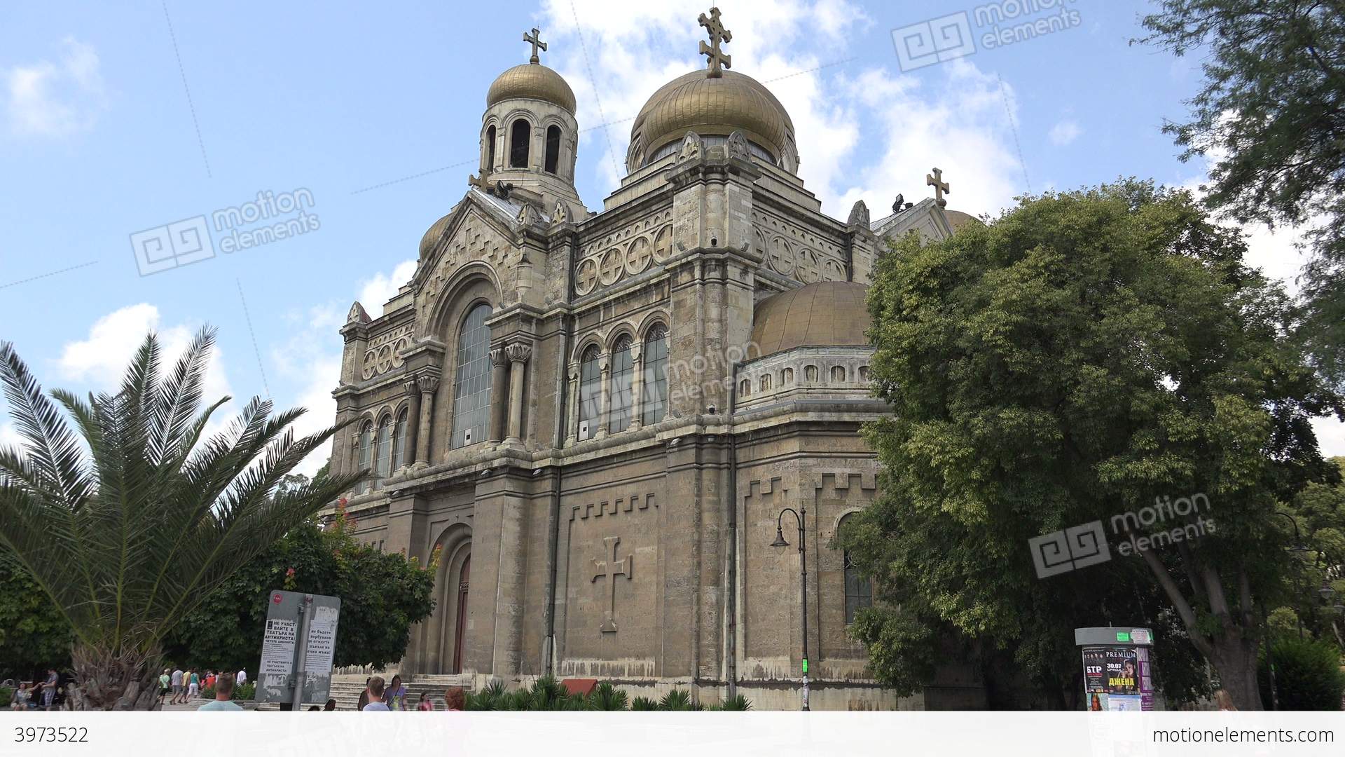 The Cathedral Of The Assumption In Varna, Bulgaria Stock video ...