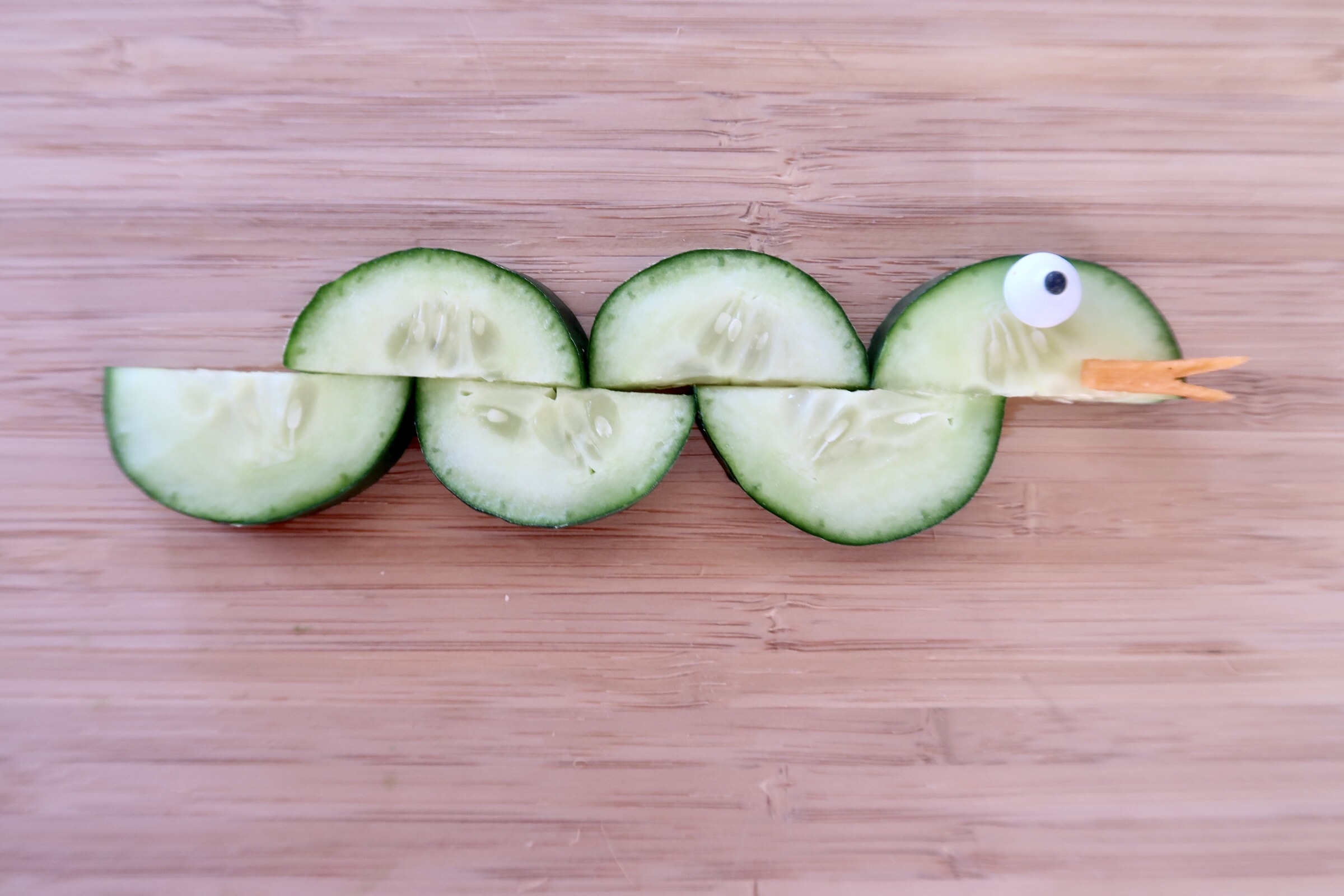 Cucumber Snack Vegetable Art Recipe for Picky Eaters | Erin Palinski ...
