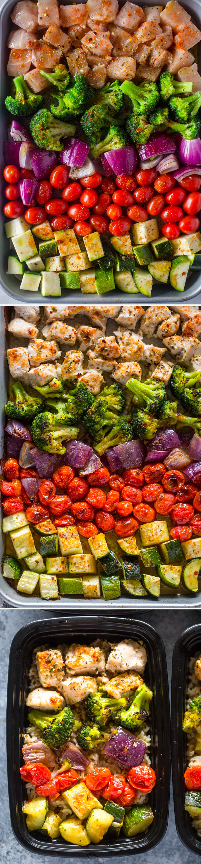 Meal Prep – Healthy Roasted Chicken and Veggies |