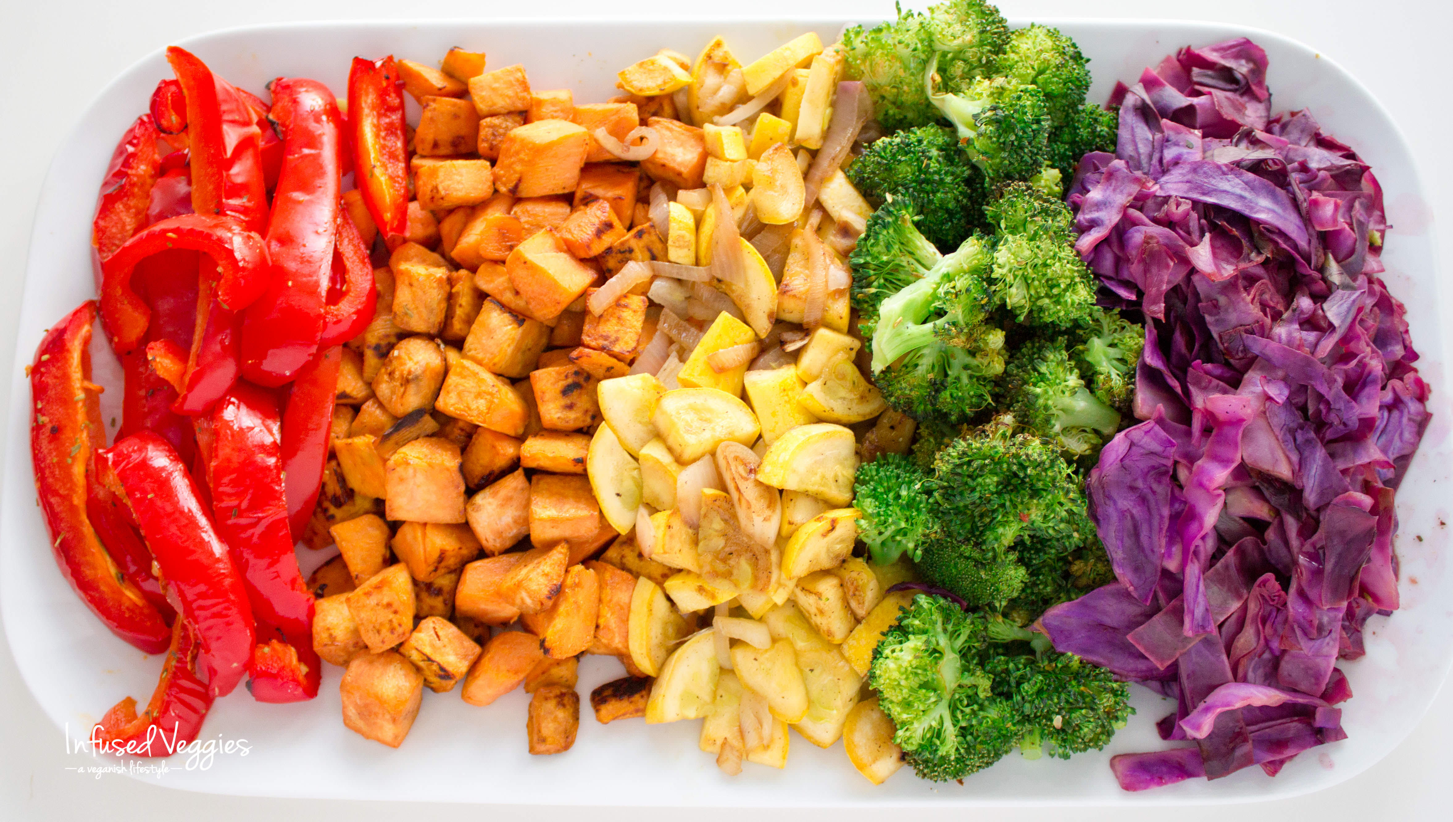 Roasted Rainbow Veggies - Vegan Gluten-Free Life