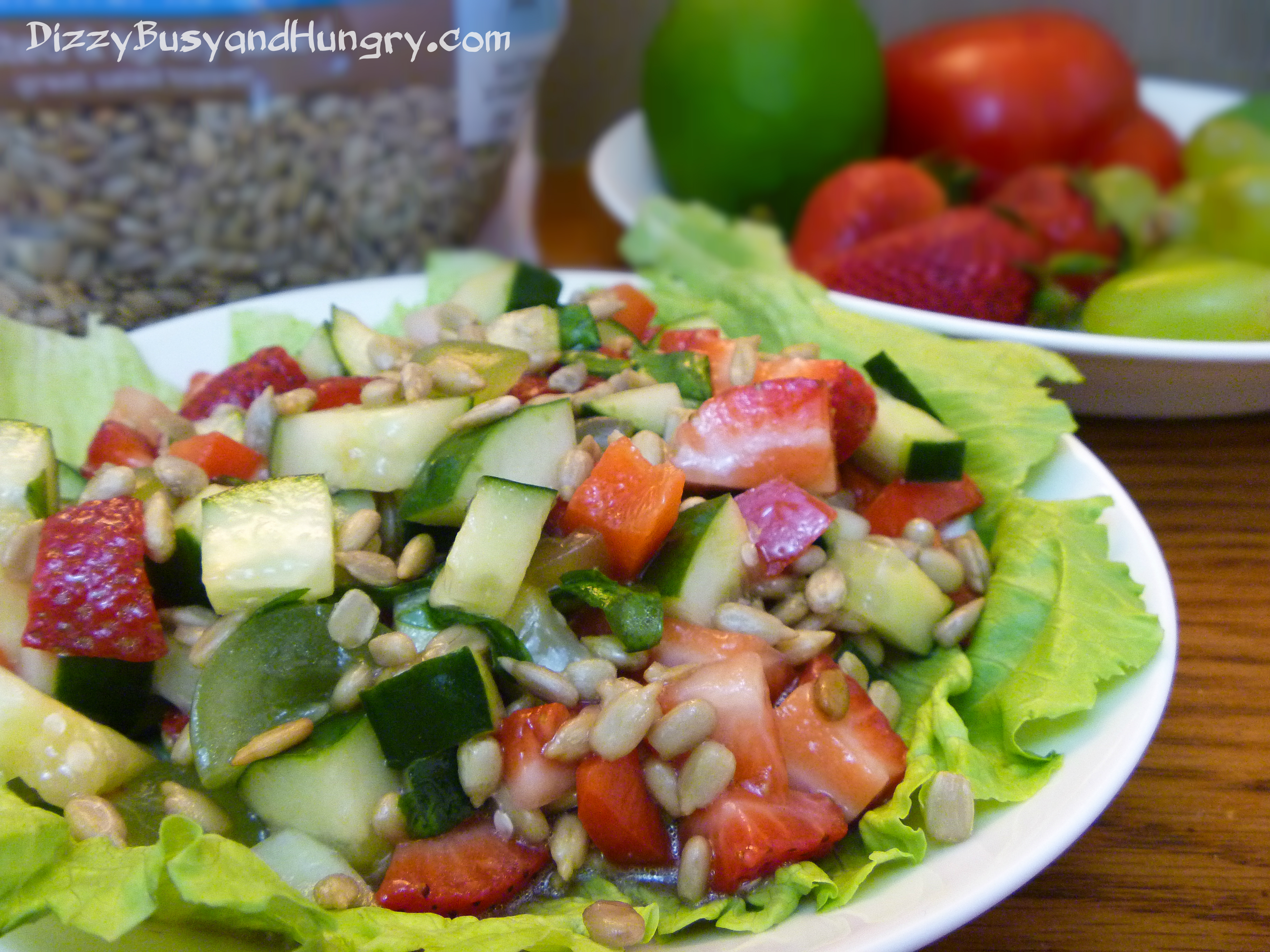 Summer Salad with Fruit and Veggies | Dizzy Busy and Hungry!
