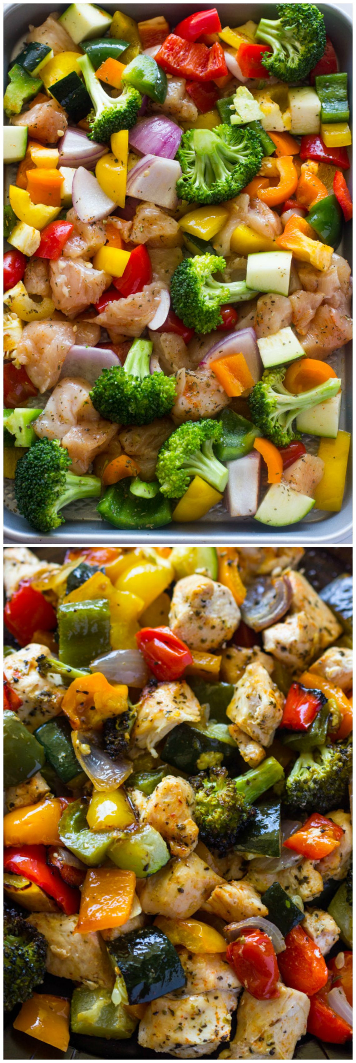 15 Minute Healthy Roasted Chicken and Veggies (Video) |