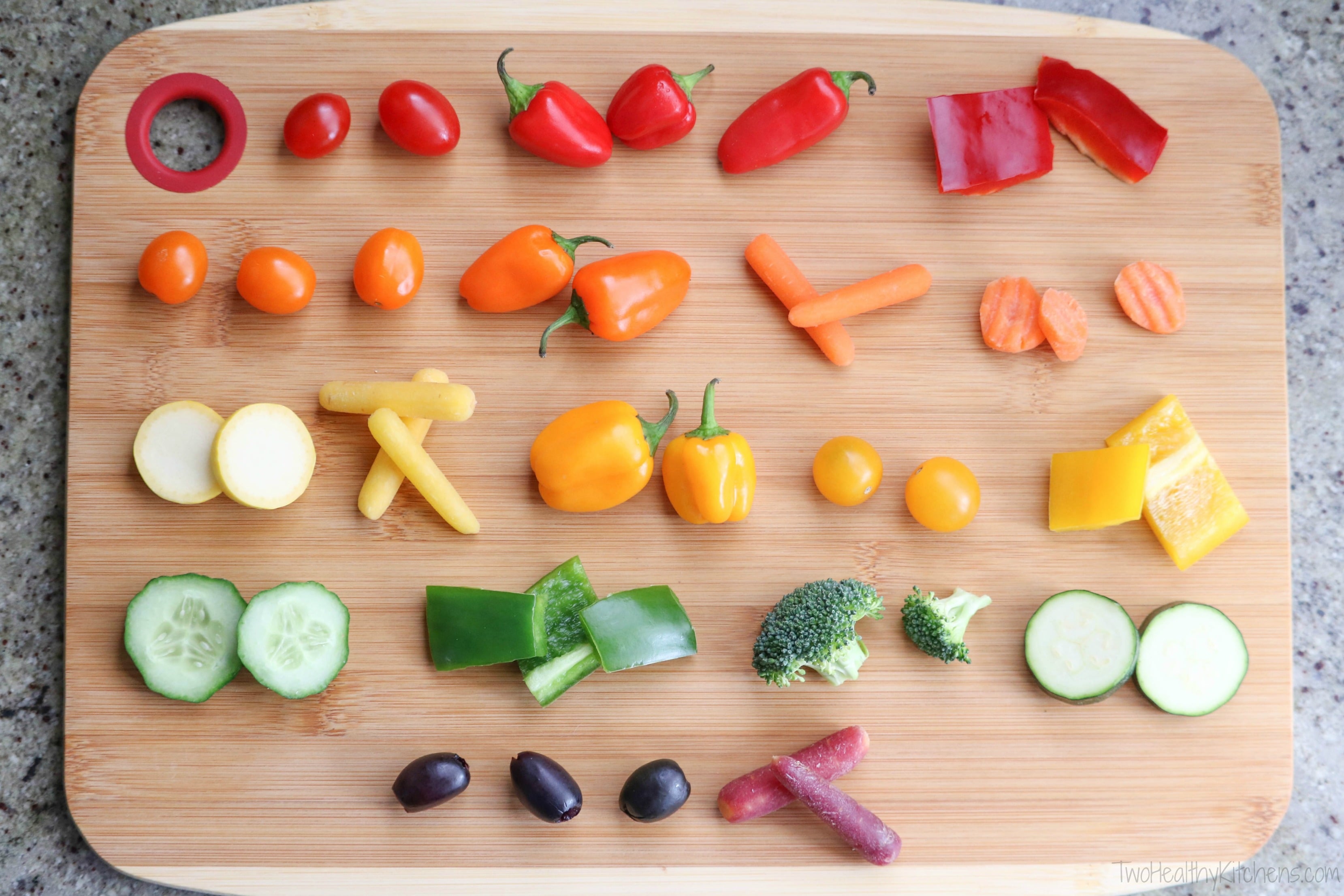 Rainbow Veggie Kabobs - Two Healthy Kitchens