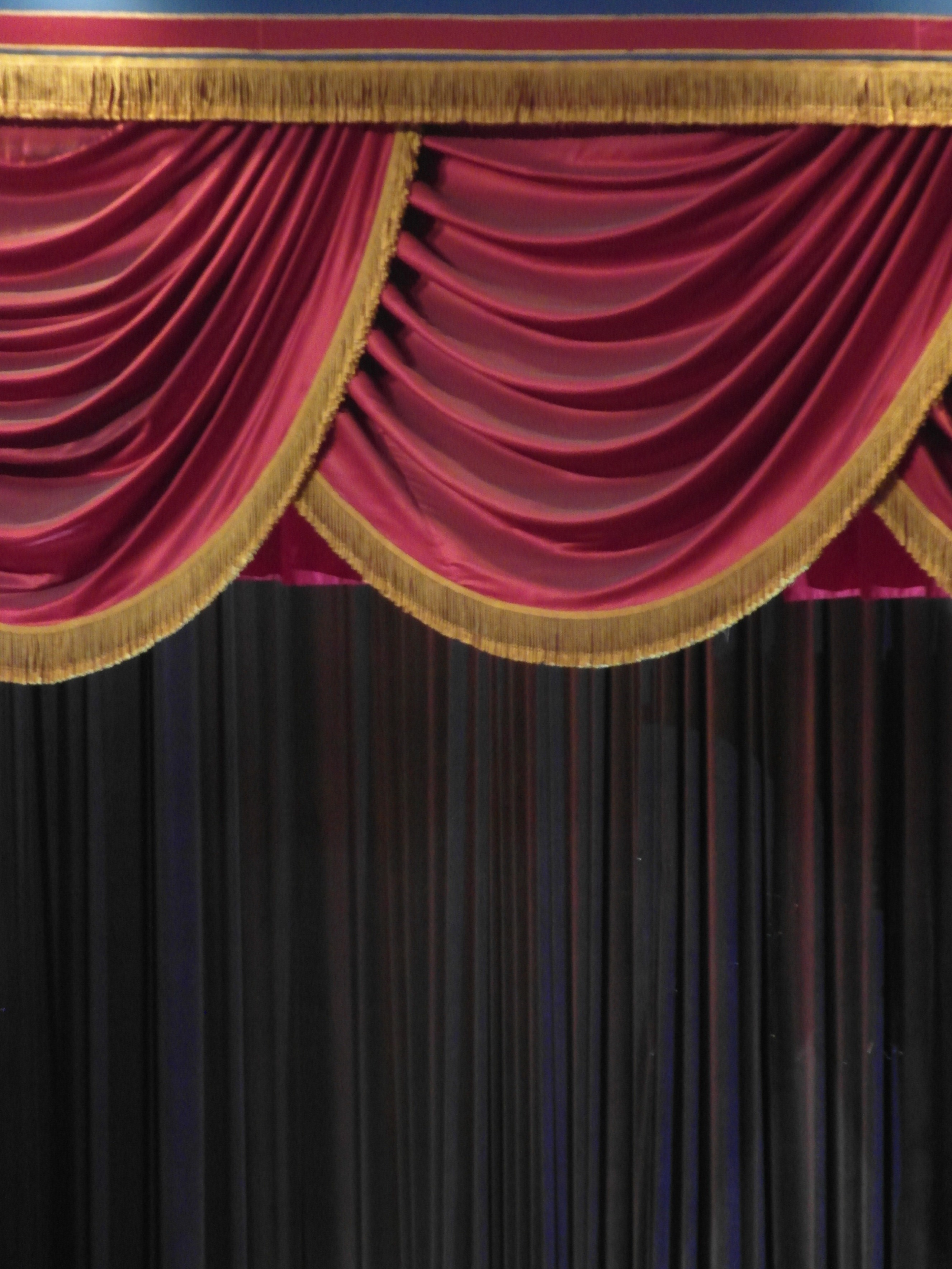 Velvet stage curtain photo