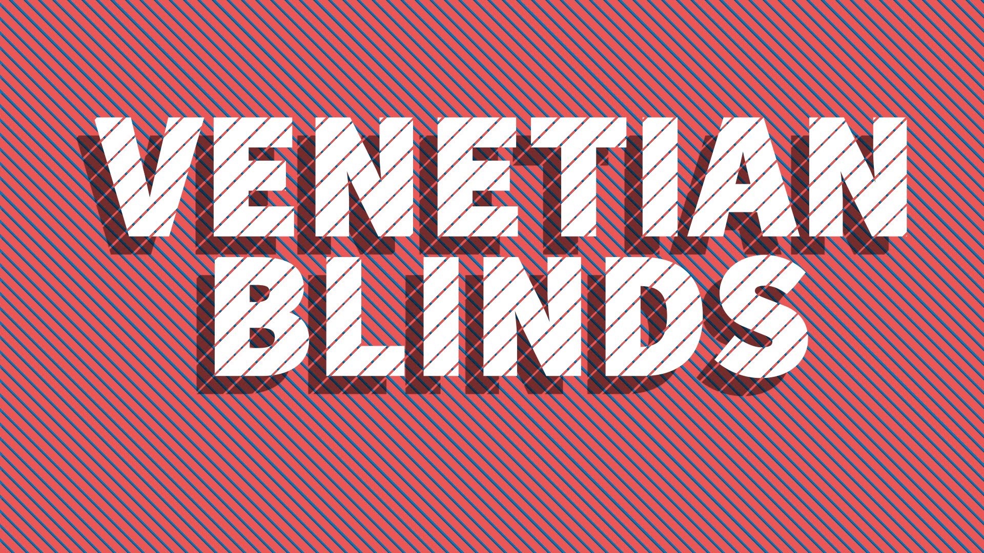 Venetian blinds effect photo