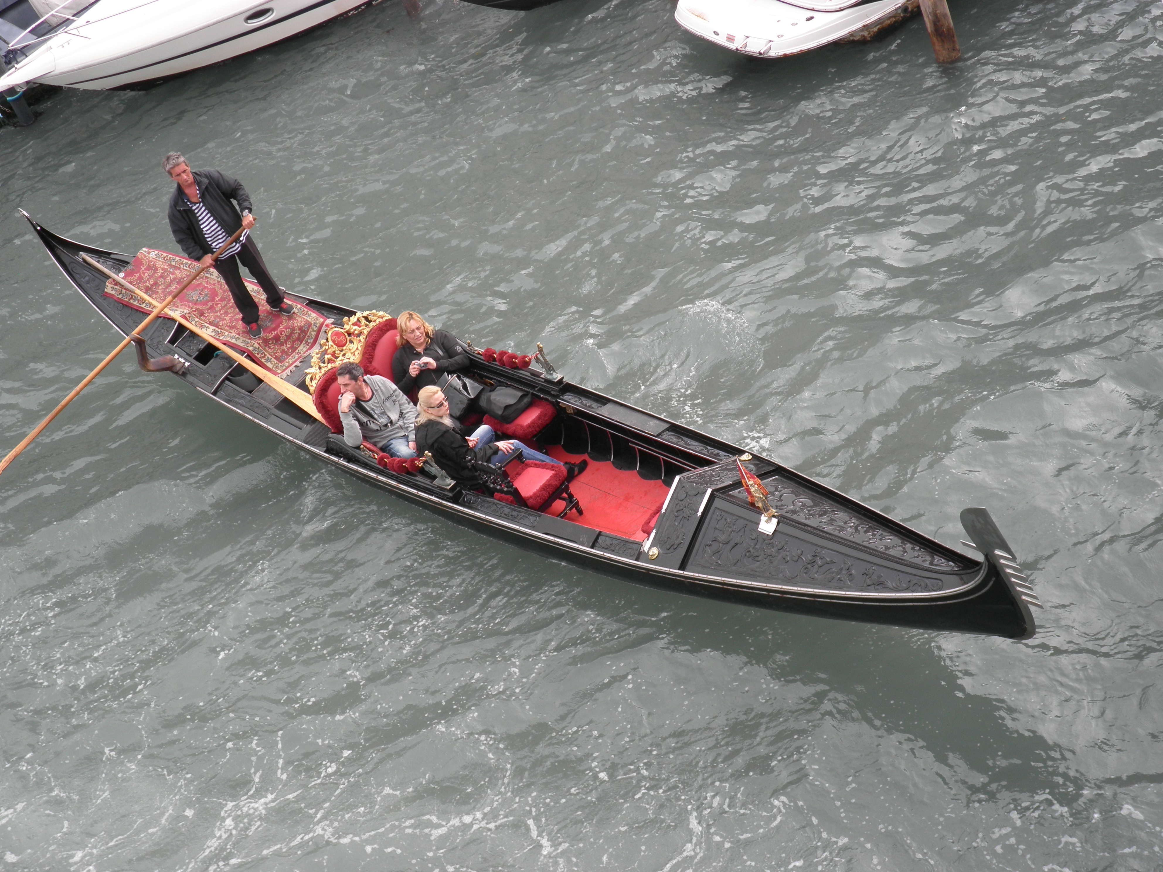Venice gondola at the Canale Grande, Activity, Ride, Venice, Vacation, HQ Photo