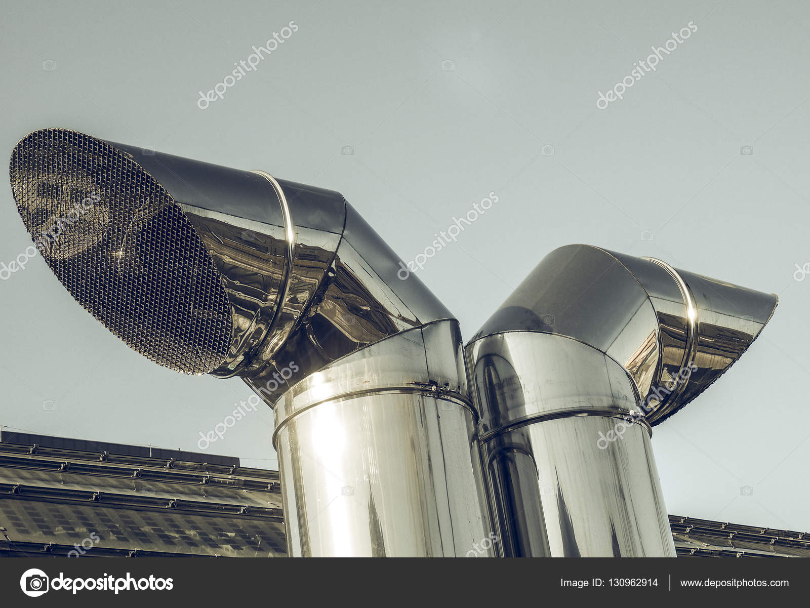 Vintage looking Vent pipe — Stock Photo © claudiodivizia #130962914
