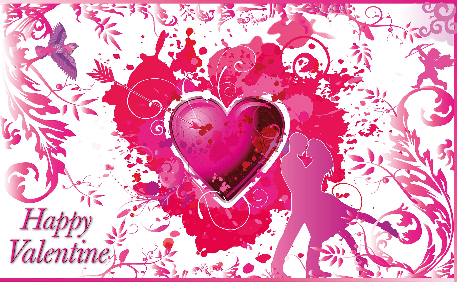 Very happy valentine illustration photo