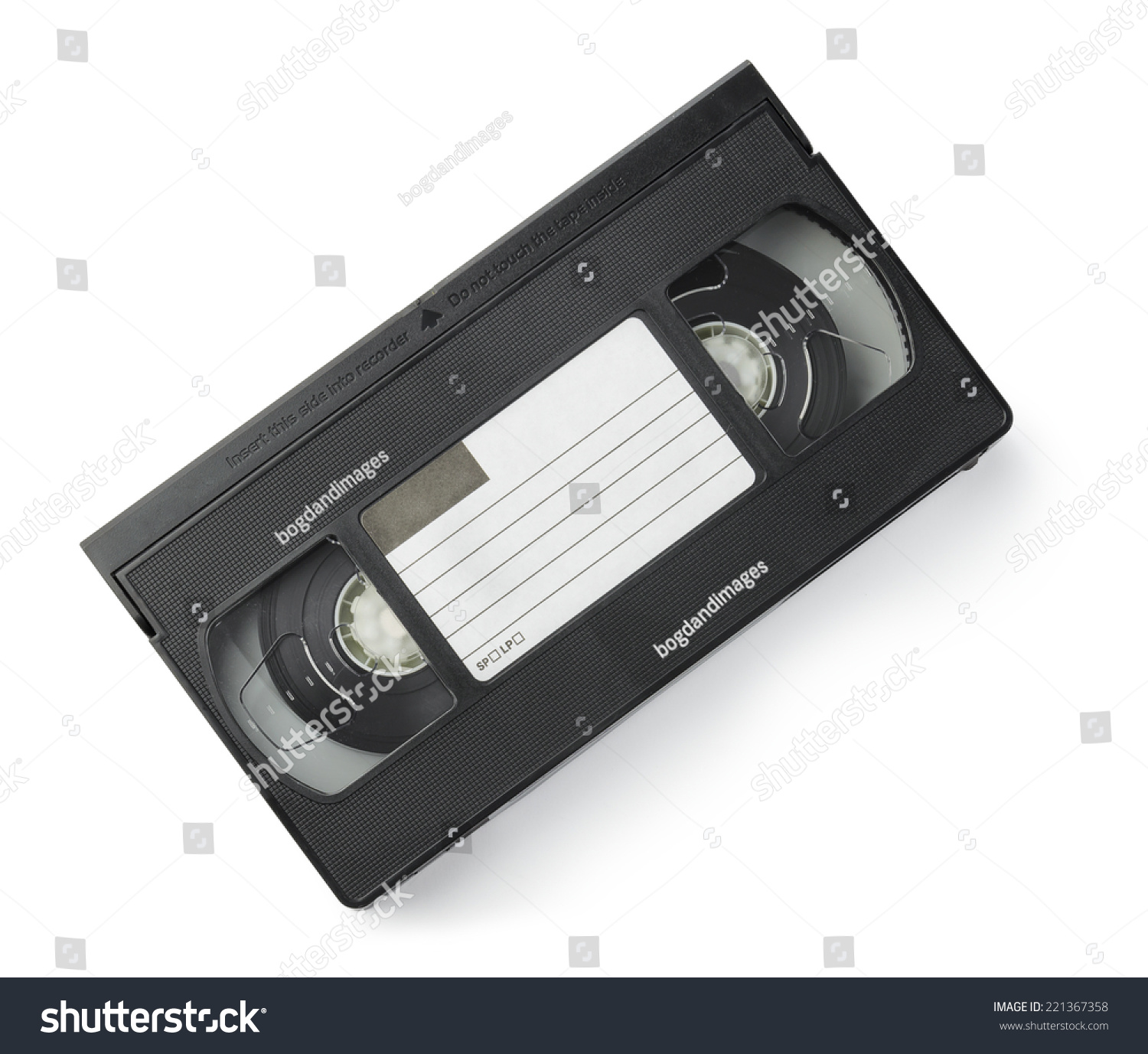 VHS Cassette Isolated On White Background Stock Photo (Download Now ...