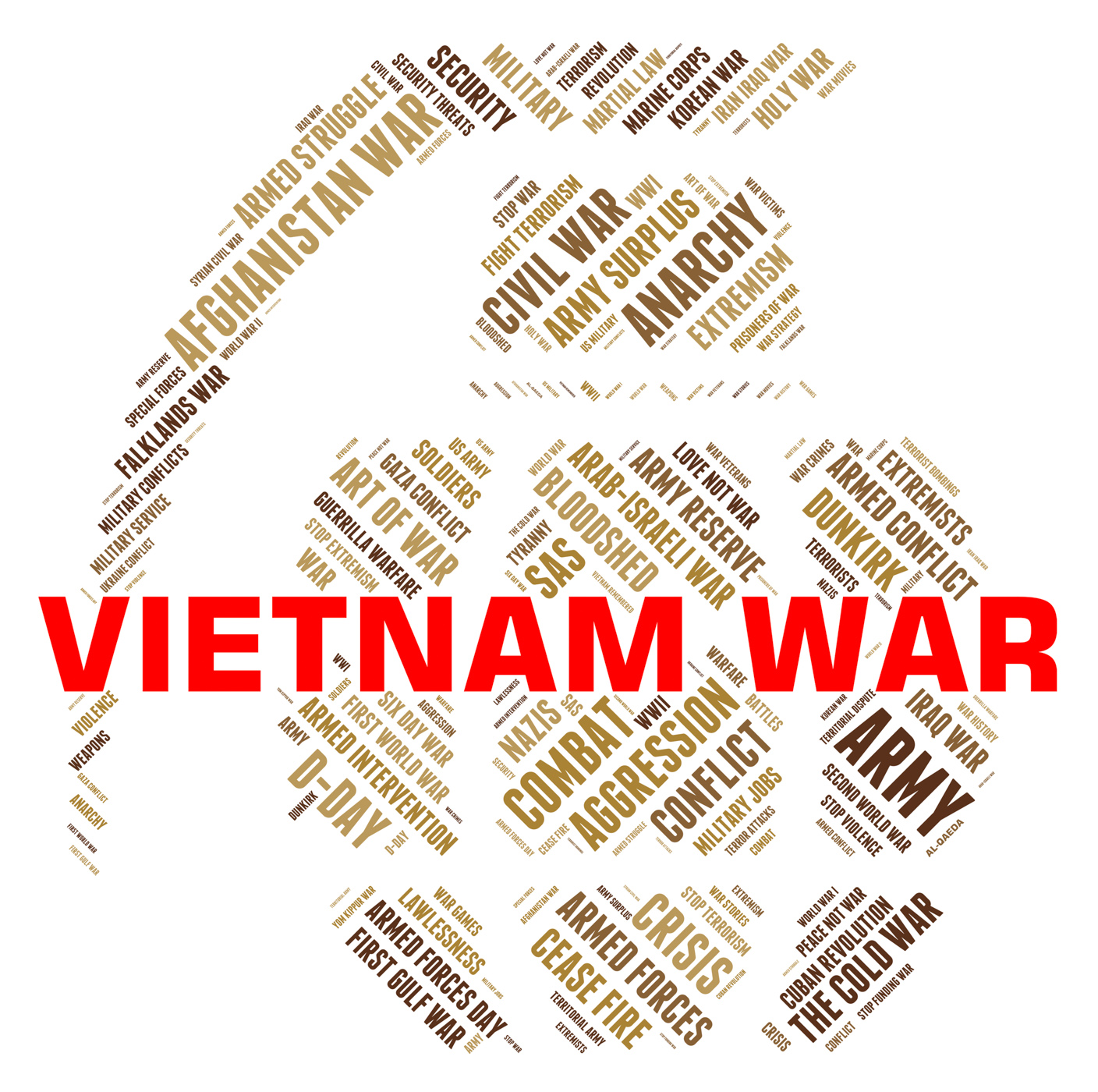 Vietnam war means north vietnamese army and america photo