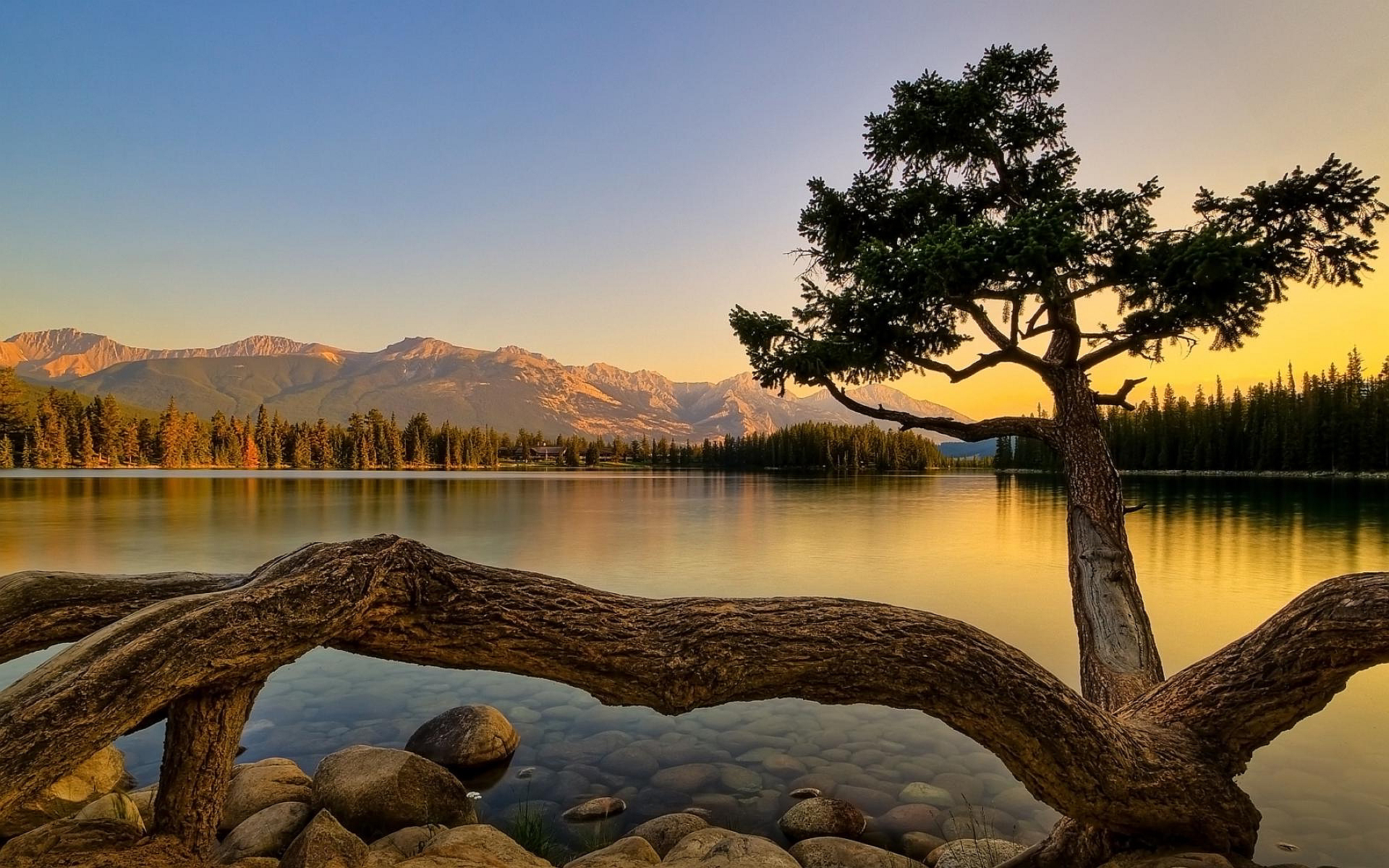 Lake View Sunset HD Desktop Wallpaper, Instagram photo, Background ...