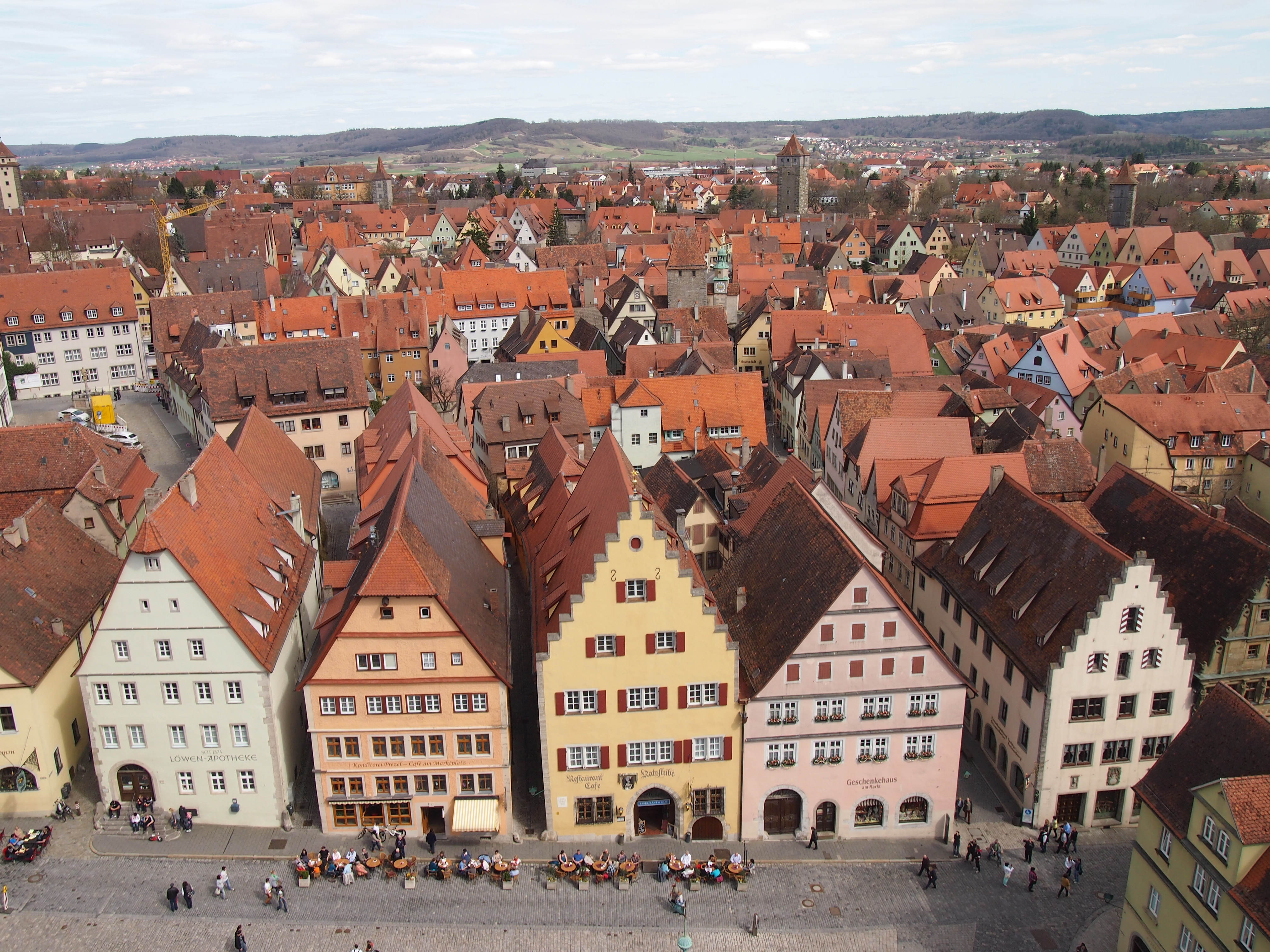 View from rathaus, rothenburg photo