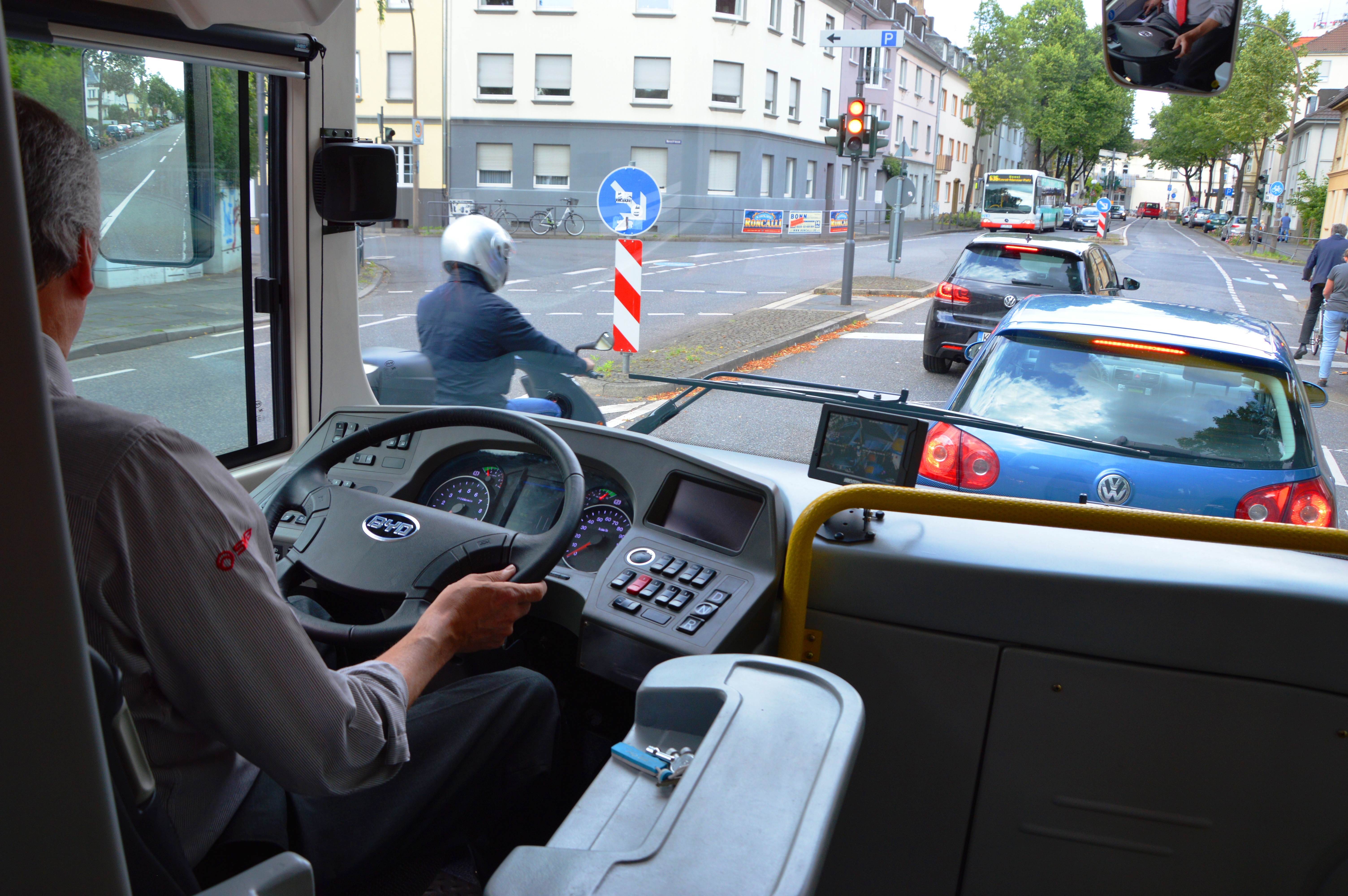 File:2013 in Bonn. BYD ebus (electrical bus). Bus interior. Driver ...