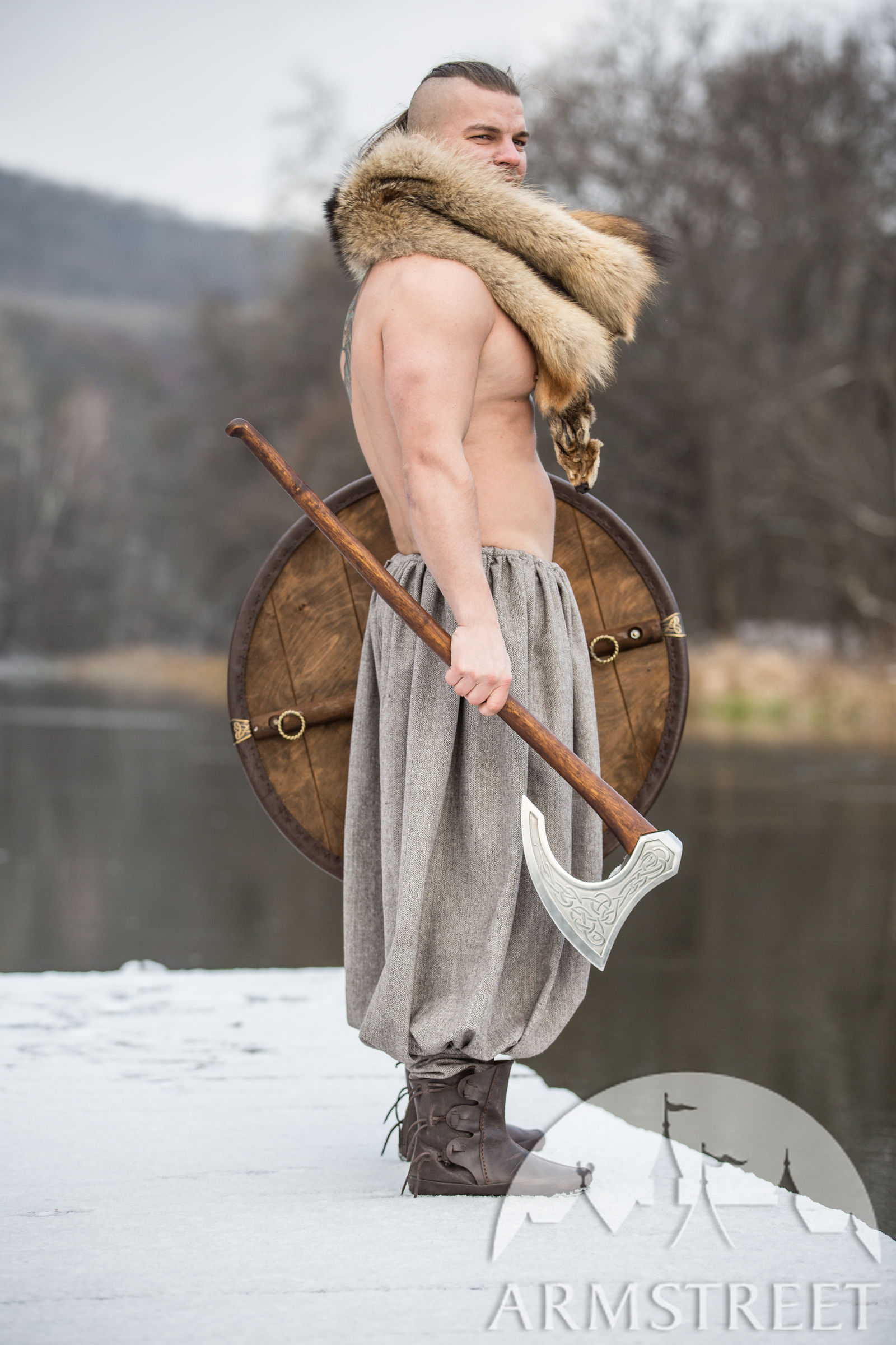 Wool Blend Viking Pants “Olegg the Mercenary” for sale. Available in ...