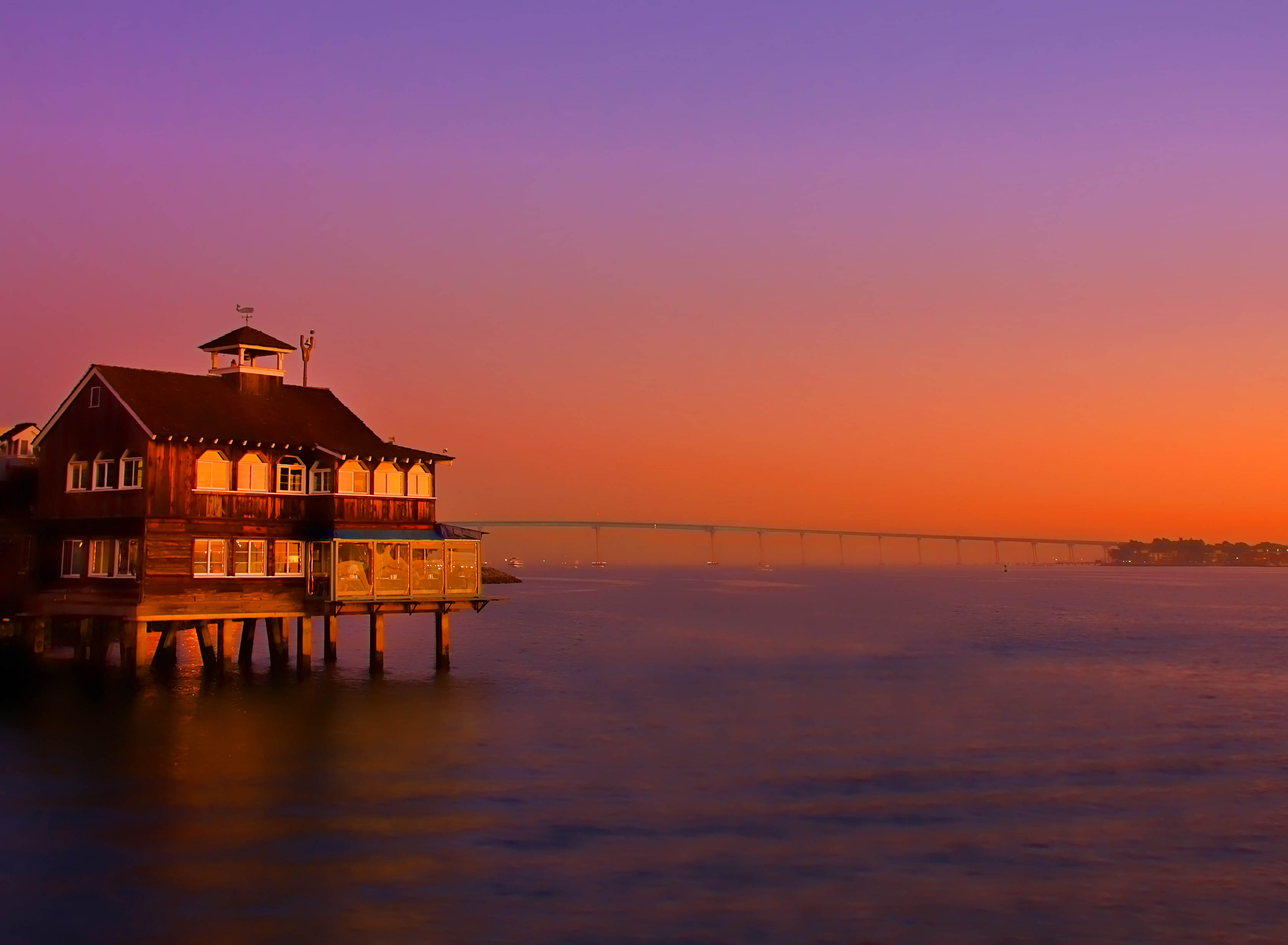 Sunset in Seaport Village, San Diego. | Diana's Blography
