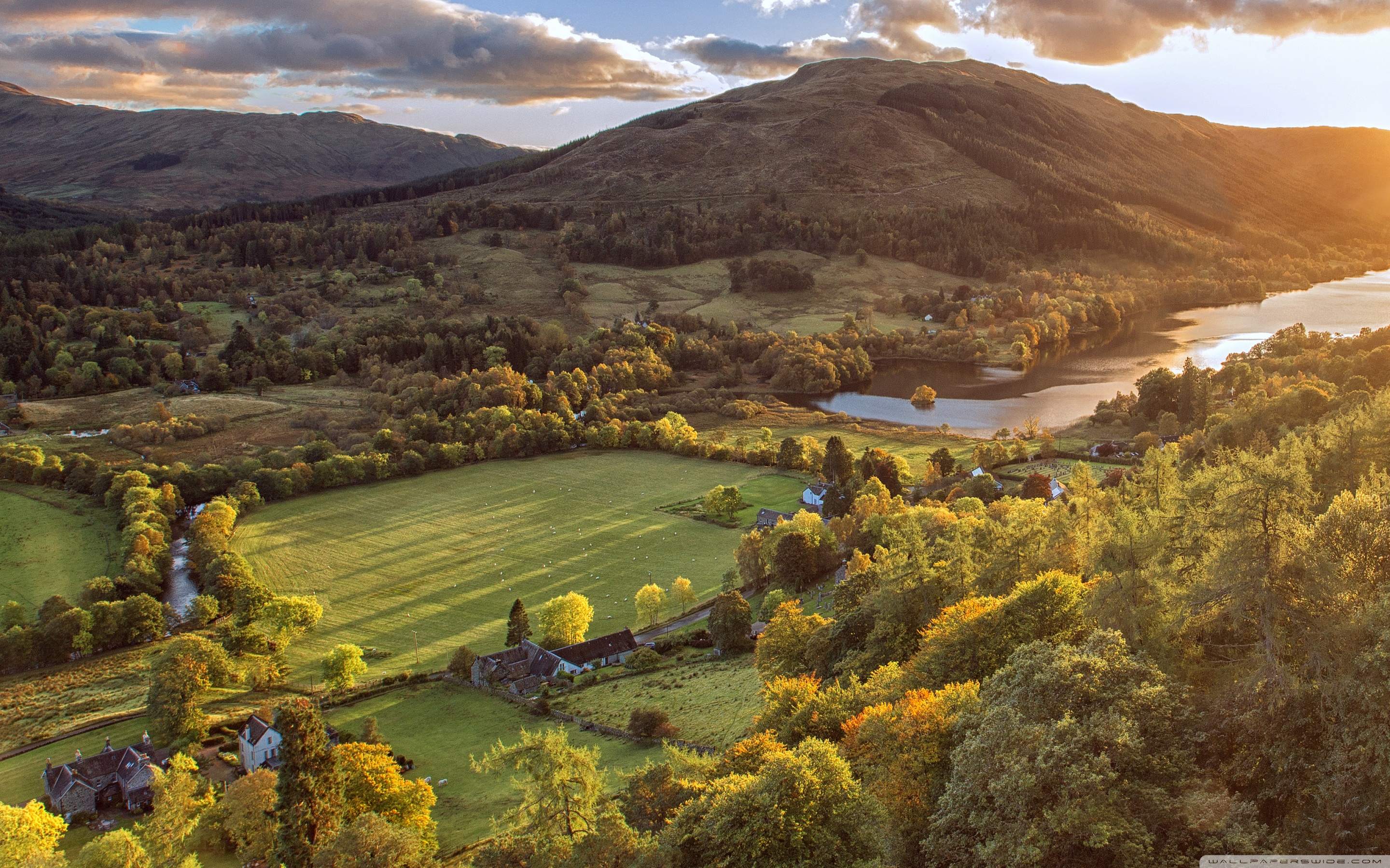 Balquhidder Village landscape, Scotland ❤ 4K HD Desktop Wallpaper ...