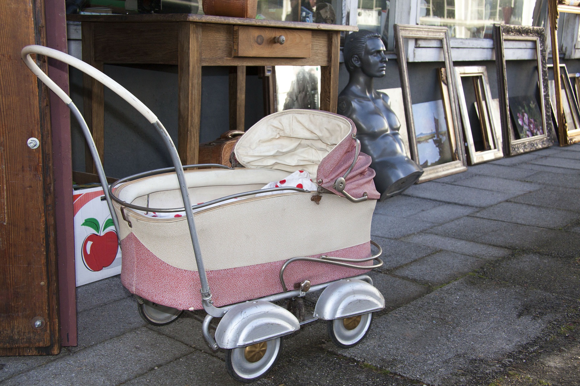 Vintage Baby Stroller, Baby, Object, Old, Shop, HQ Photo