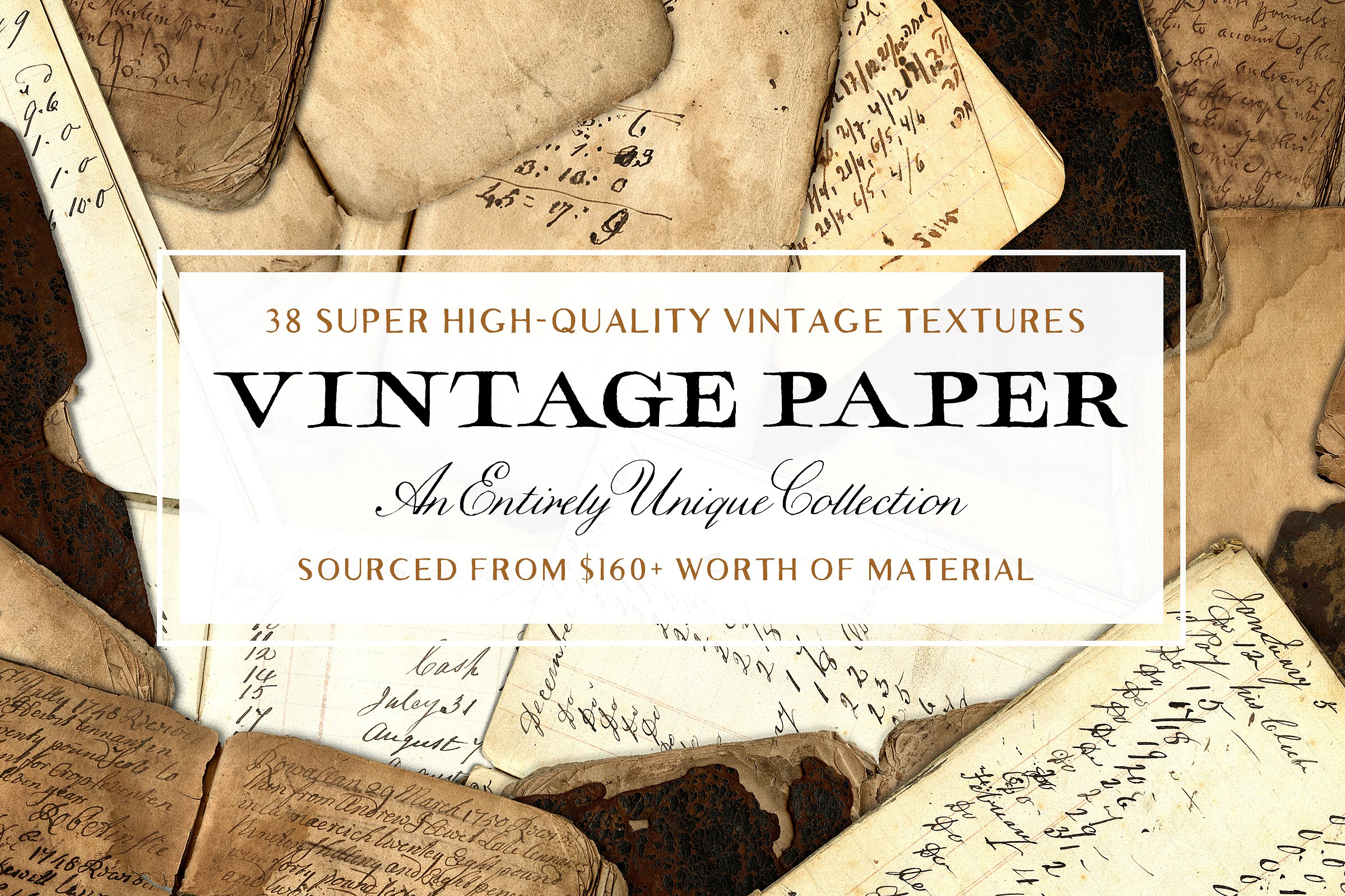 Vintage Book & Paper Texture Pack ~ Textures ~ Creative Market