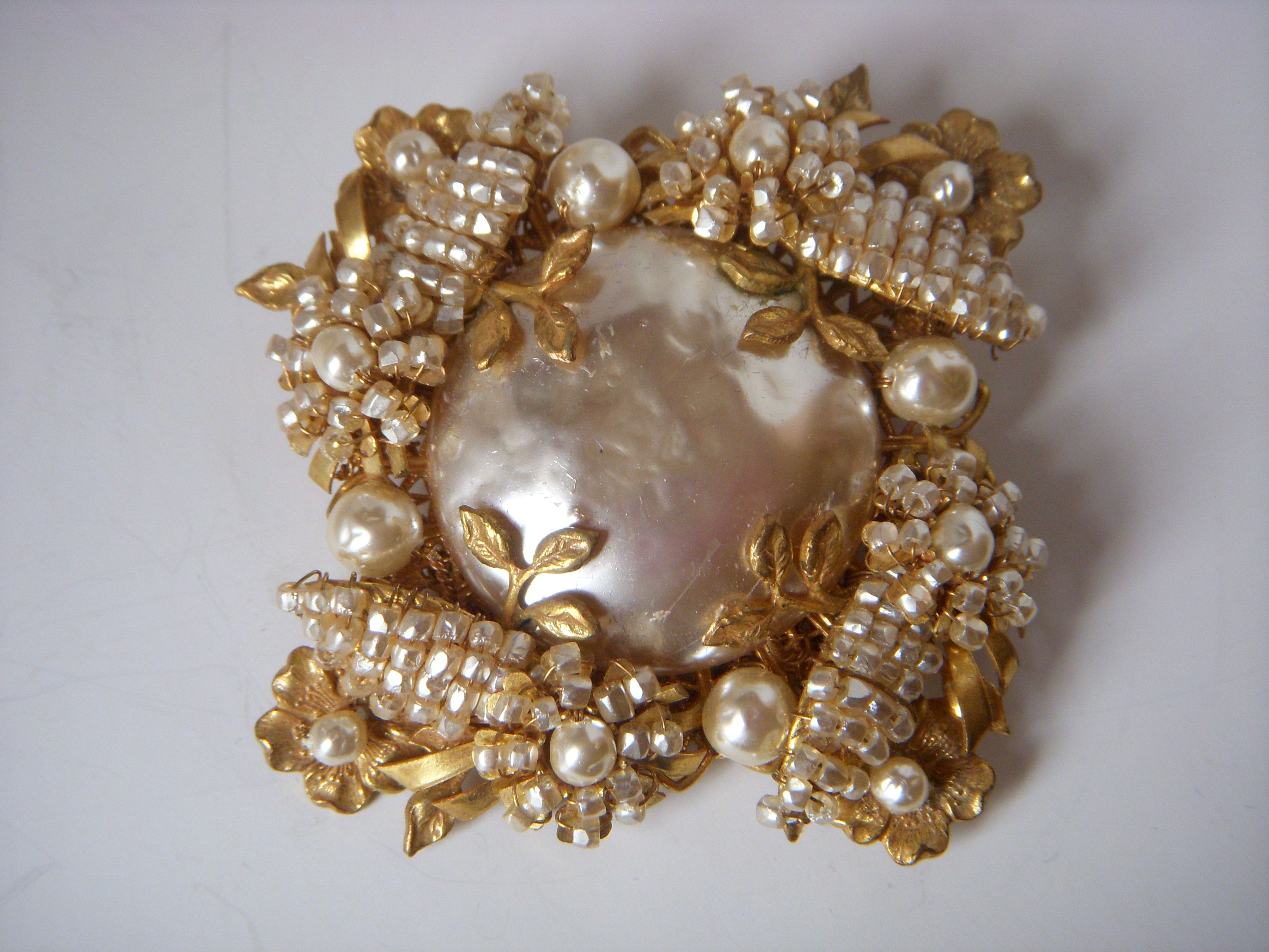 Gorgeous Miriam Haskell vintage brooch | Vintage jewelry | Pinterest ...