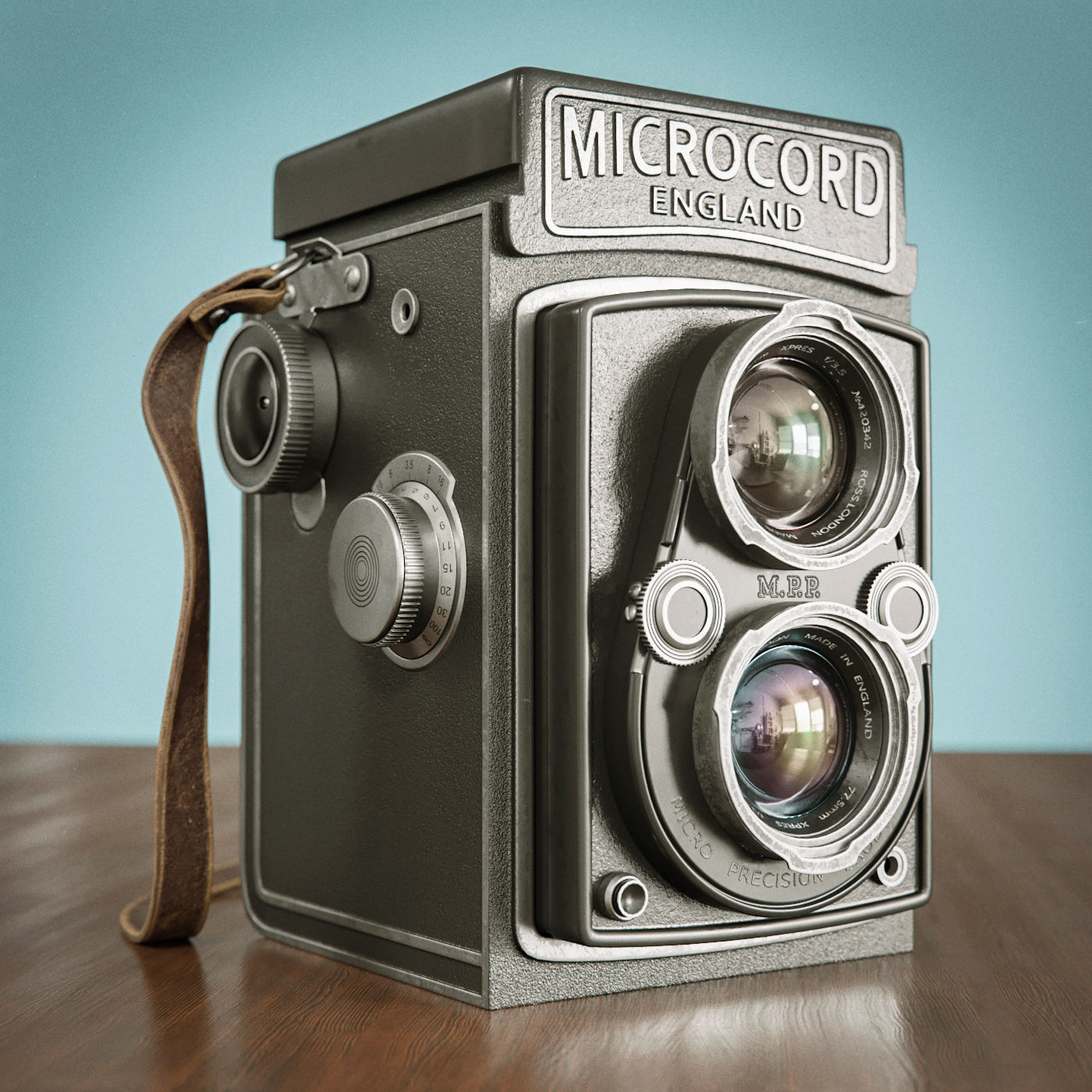 vintage camera 3D model Microcord | CGTrader