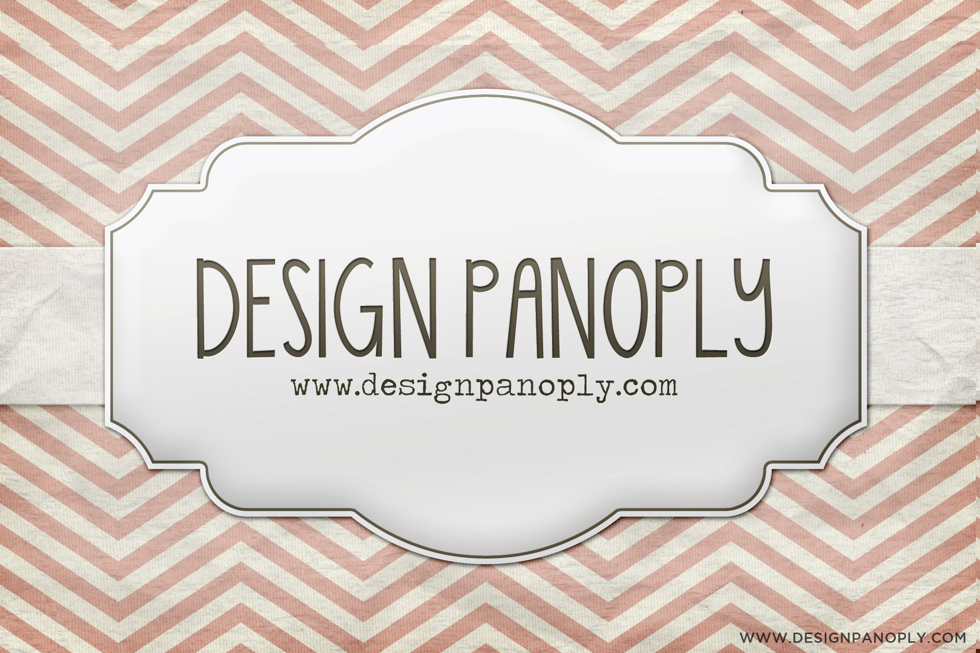Realistic Patterned Vintage Card and Ribbon | Design Panoply