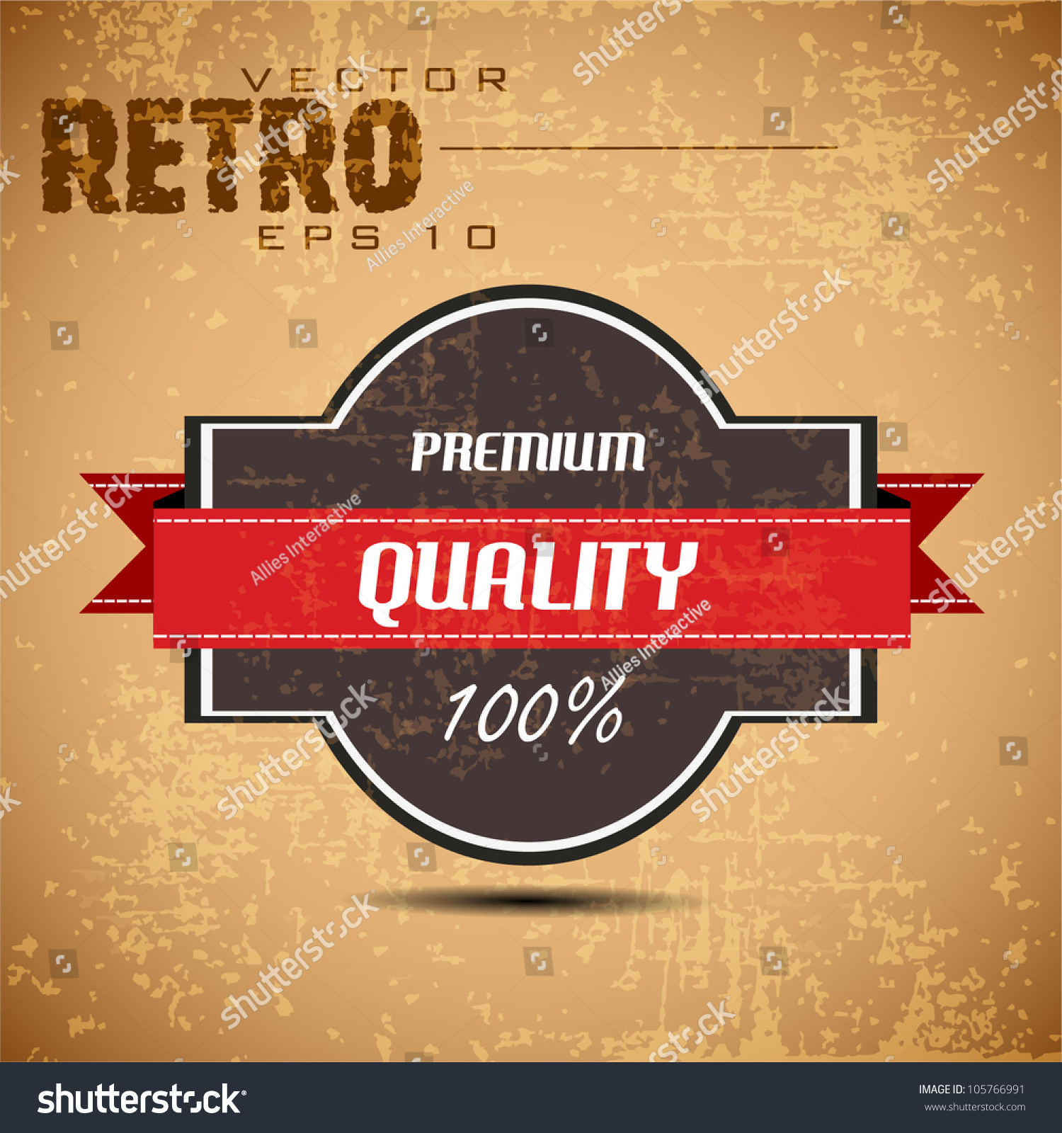 Old Brown Color Retro Vintage Grunge Stock Vector HD (Royalty Free ...