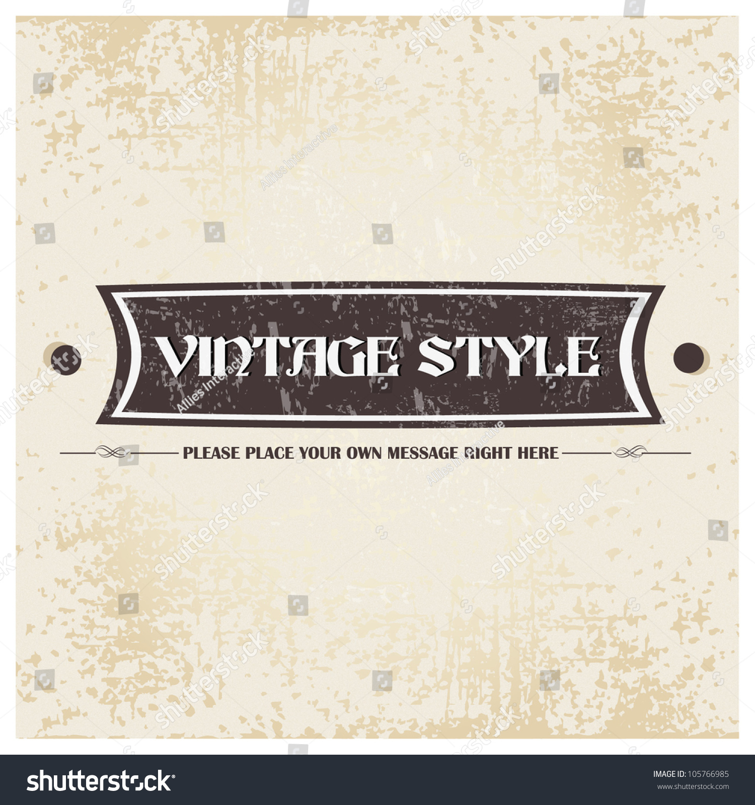 Old Brown Color Retro Grunge Label Stock Photo (Photo, Vector ...