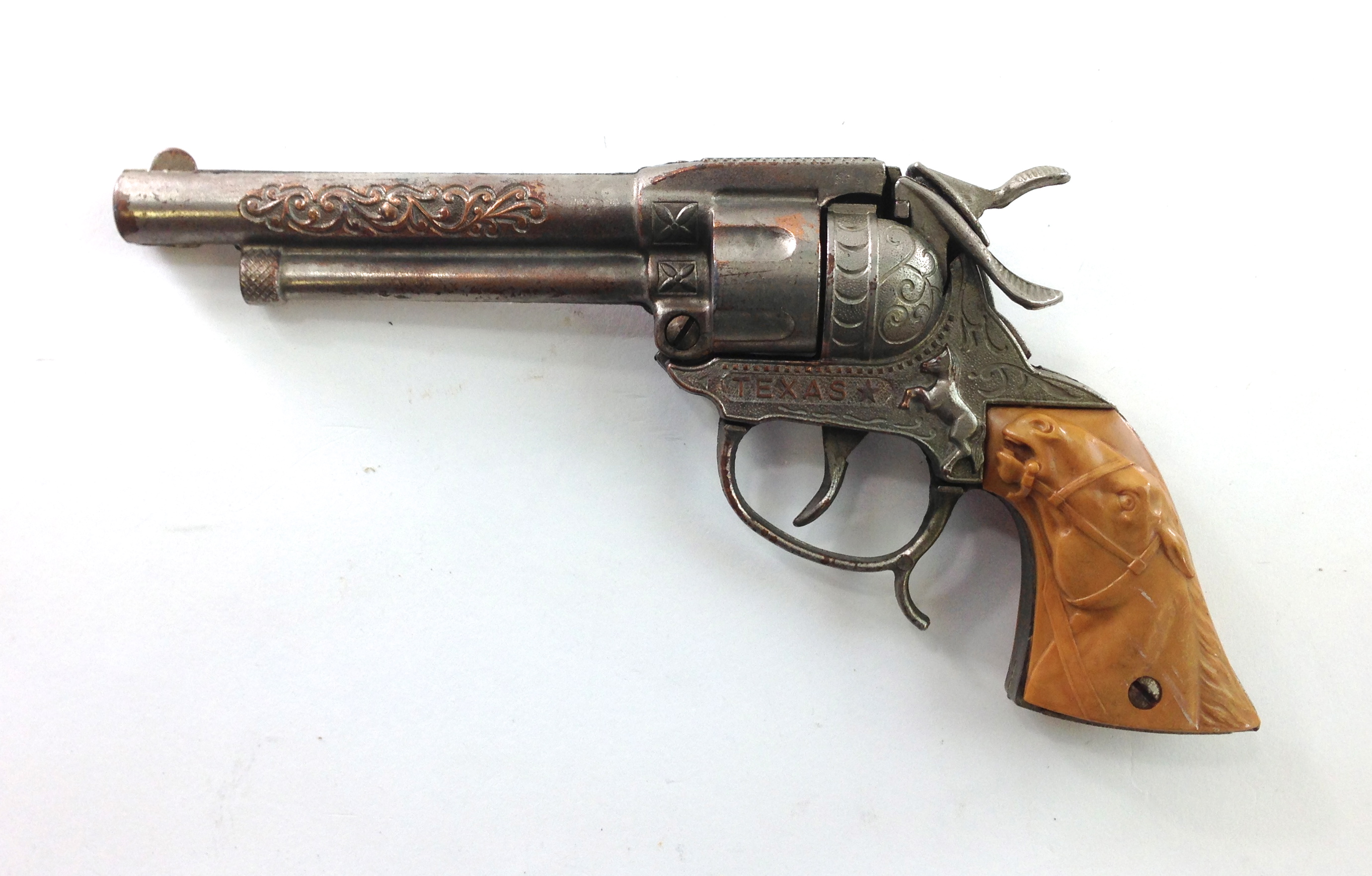Vintage 1950's Leslie Henry “TEXAS” Cap Gun Repeater – Toy Gunslinger