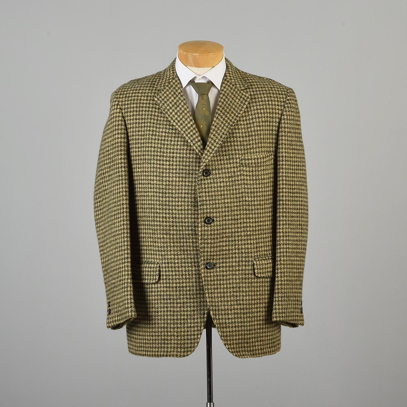 44R 45R Mens Vintage 1950s 50s Harris Tweed Sport Coat Jacket Blazer ...