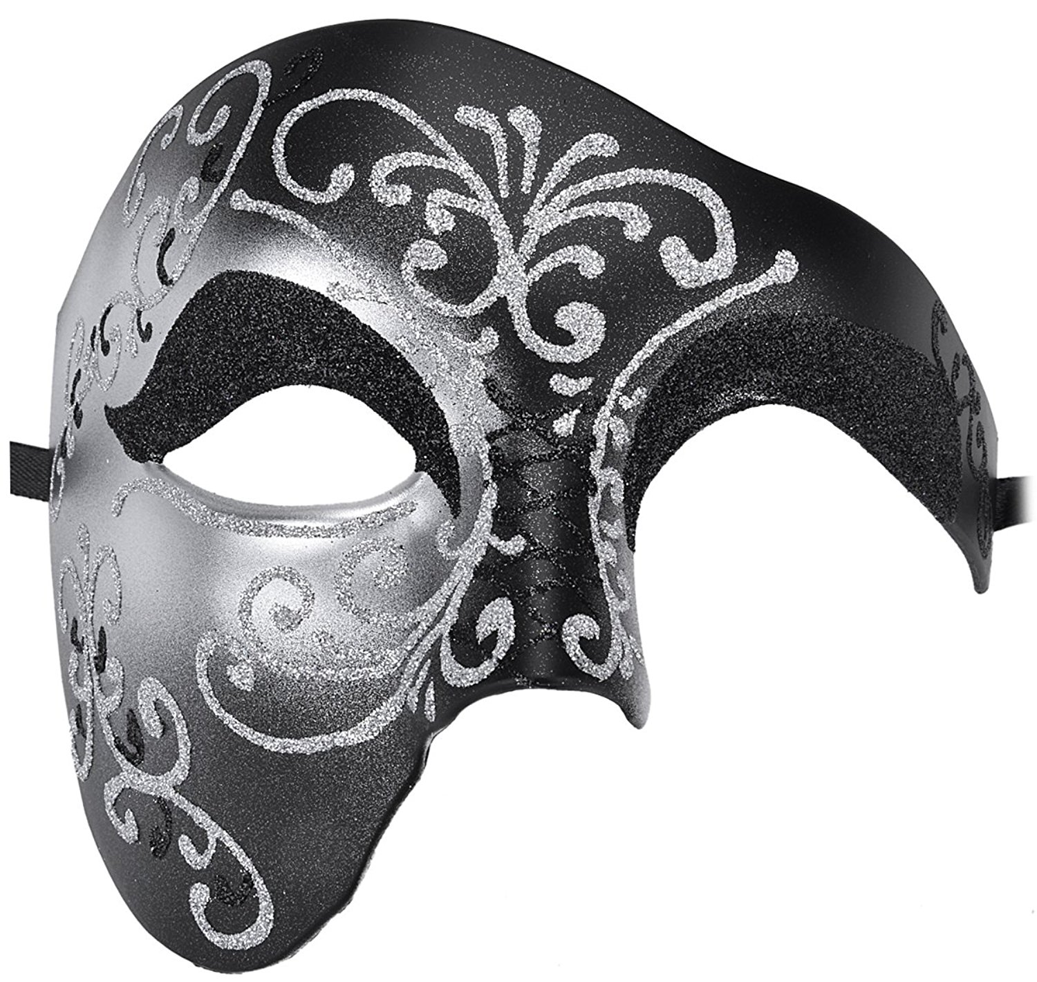 Amazon.com: Men's Masquerade Mask Phantom Of The Opera Vintage Half ...
