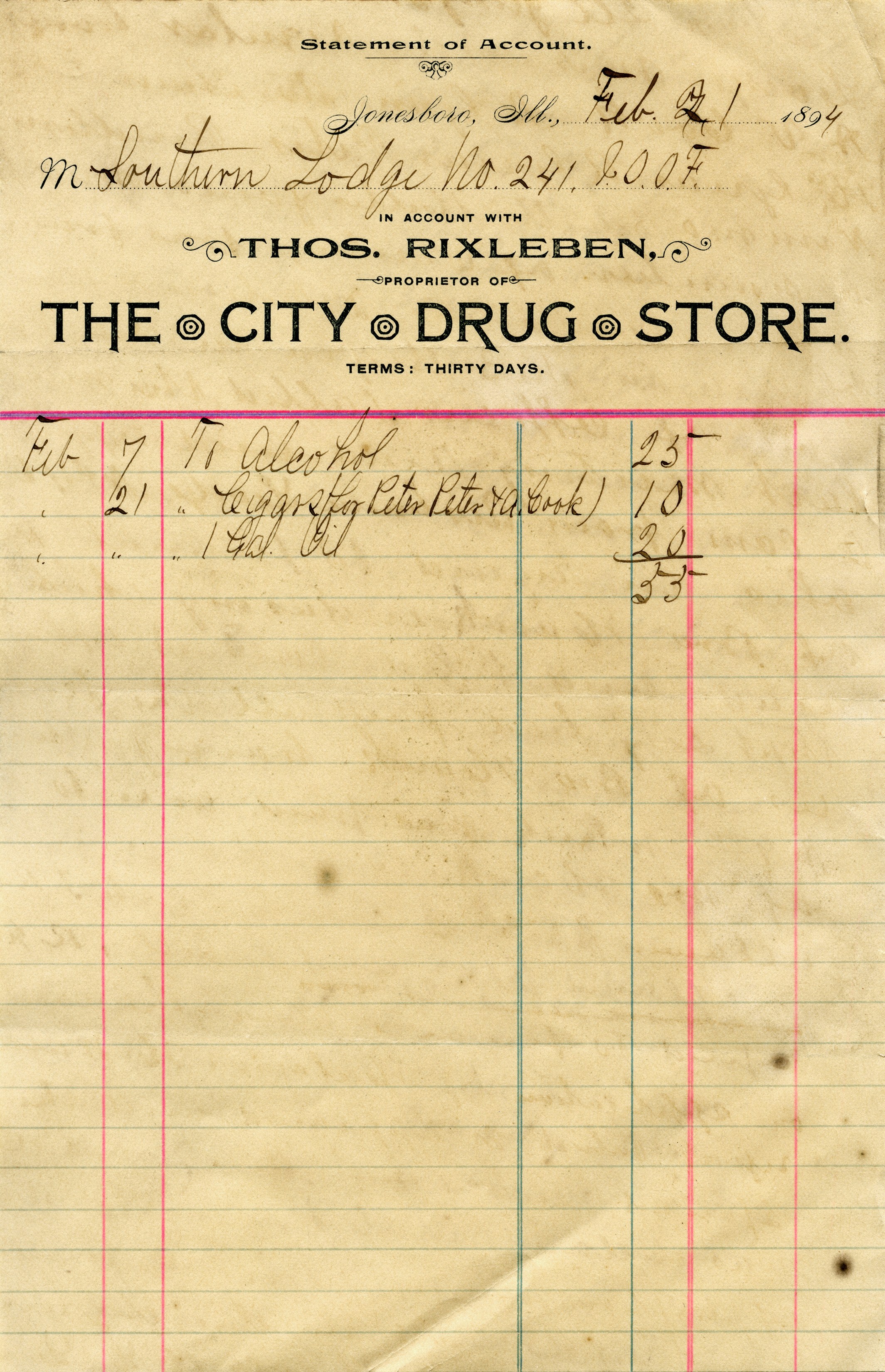 vintage invoice graphics, old paper ephemera, antique drug store ...