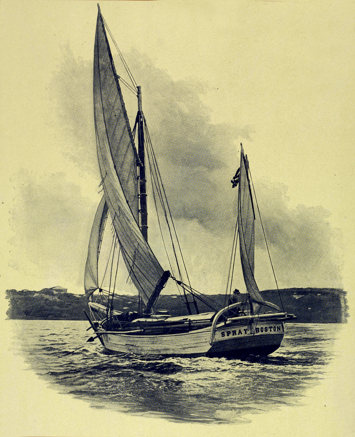 Vintage sailboat photo