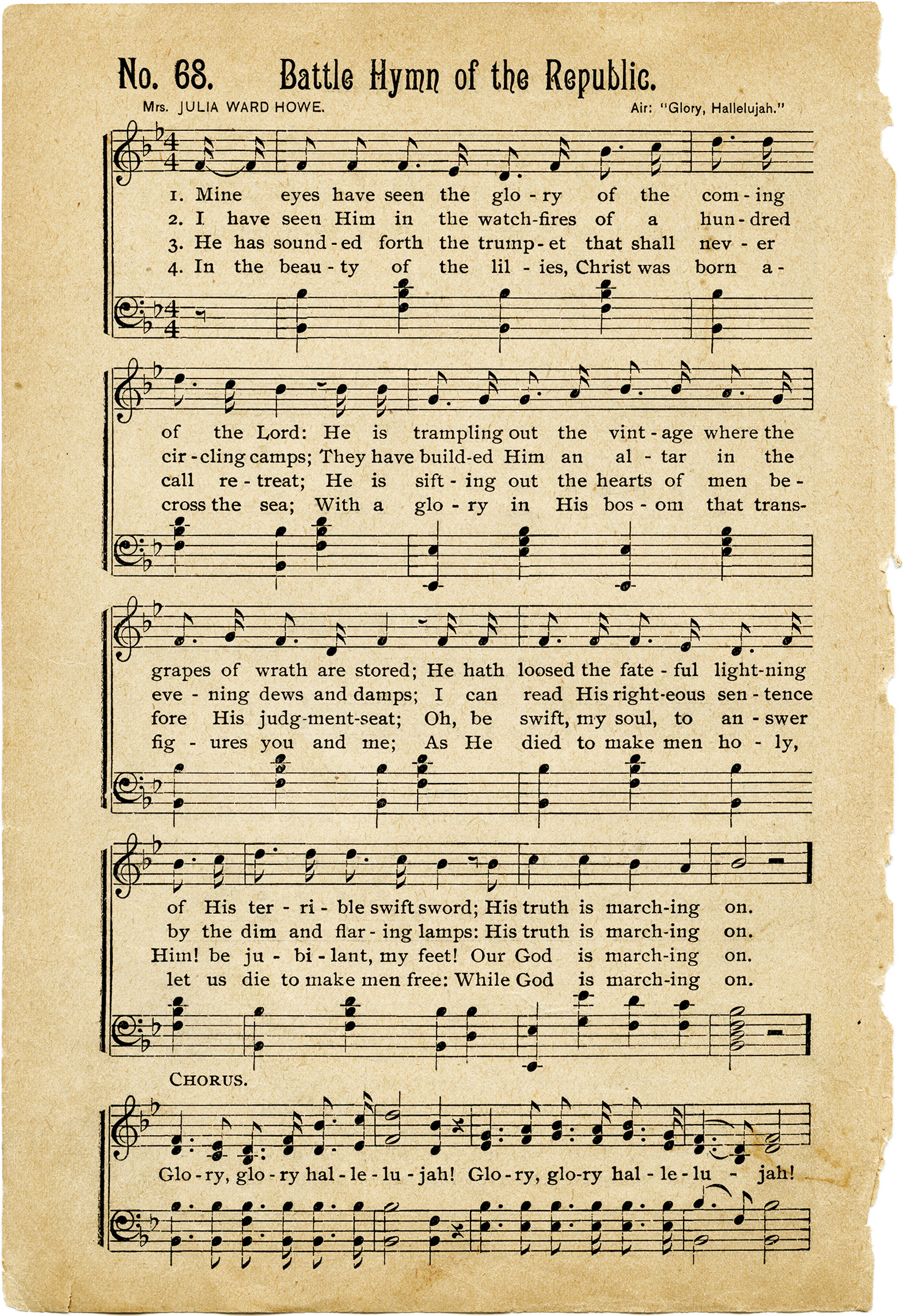 Vintage Hymns Sheet Music | Old Design Shop Blog